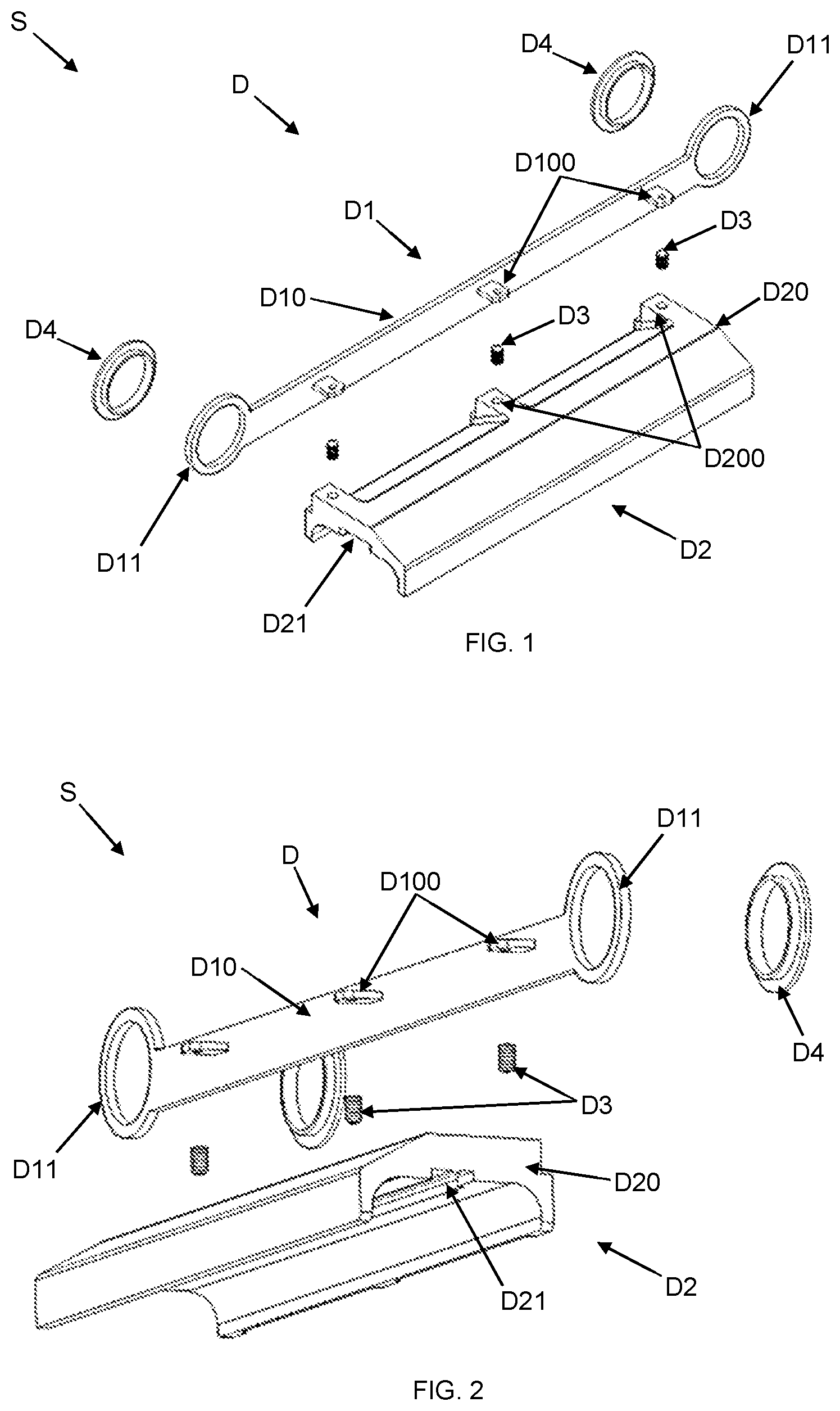 Patent US12338893 Figure 1 – System for supporting and tensioning chains, belts and the like