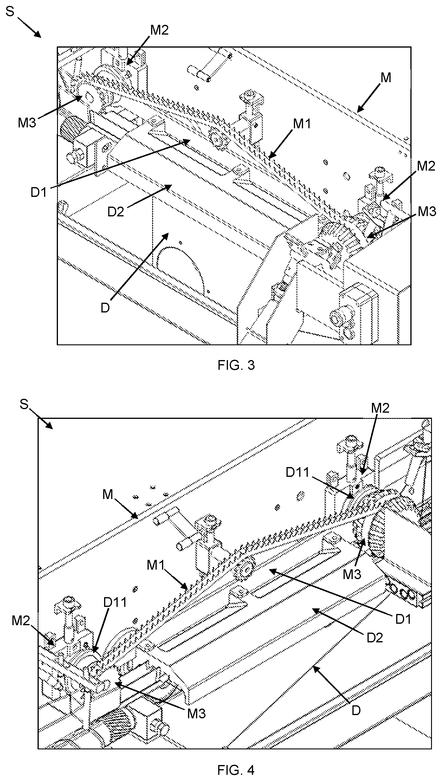 Patent US12338893 Figure 2 – System for supporting and tensioning chains, belts and the like