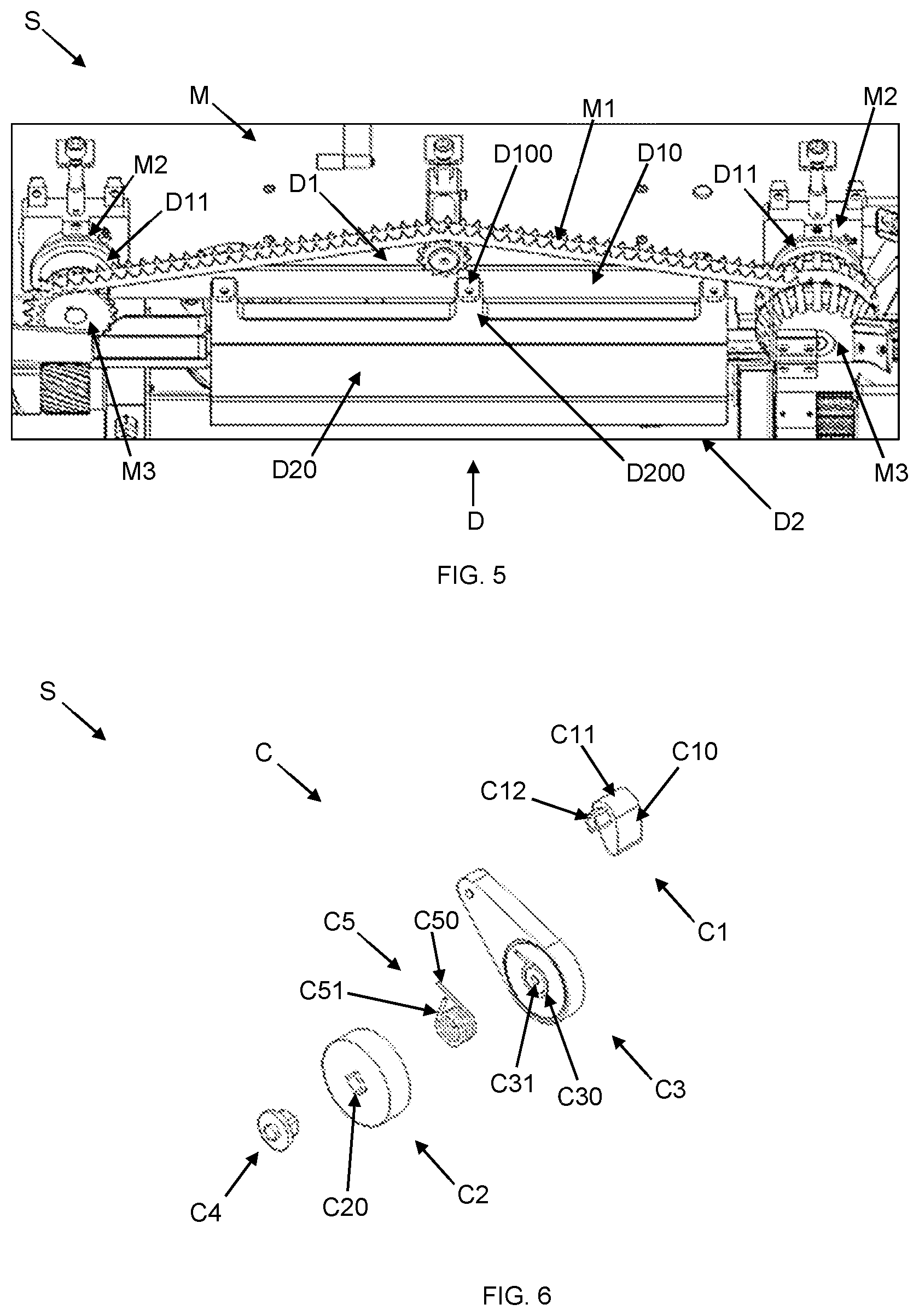 Patent US12338893 Figure 3 – System for supporting and tensioning chains, belts and the like