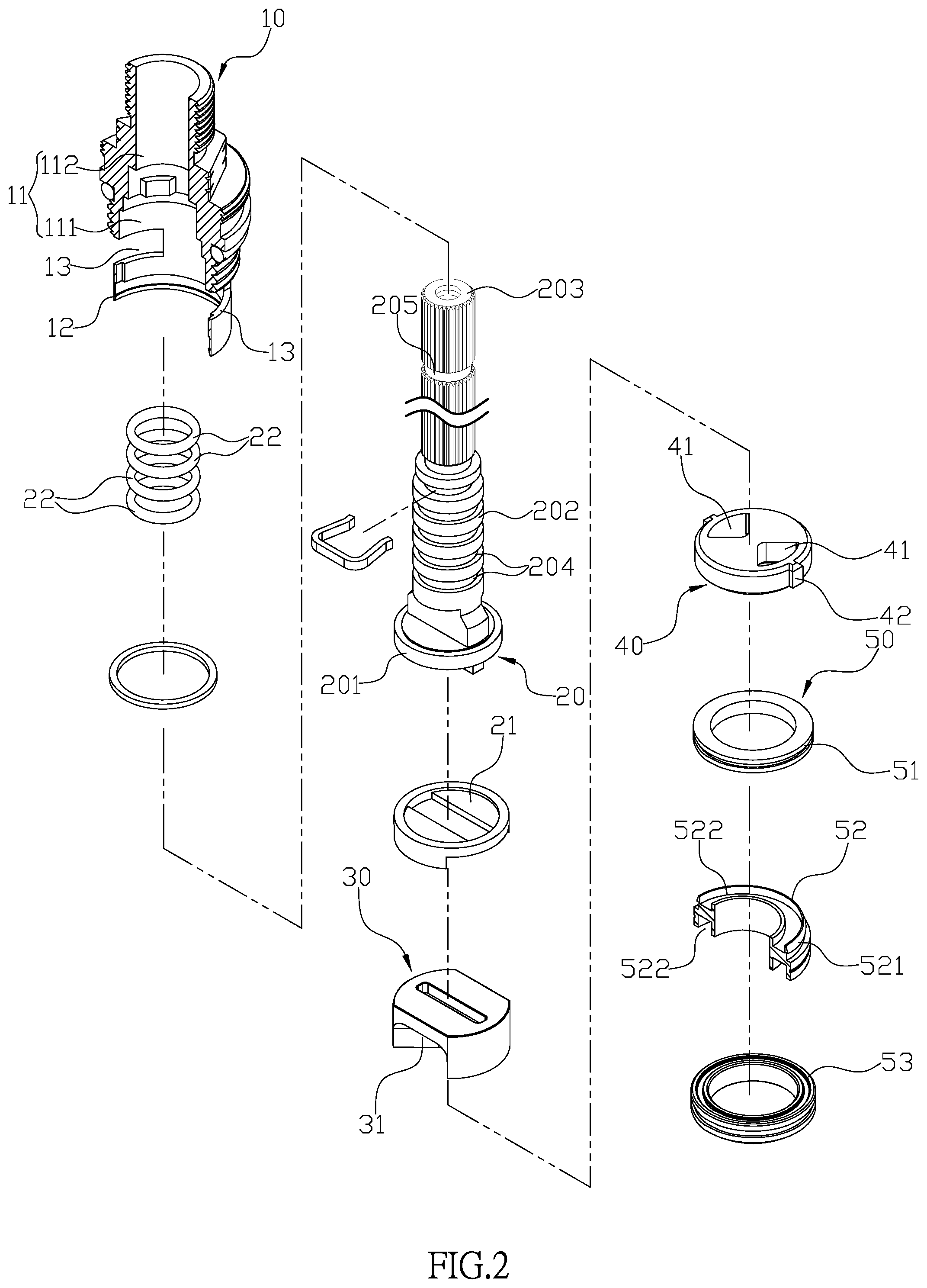 Patent US12338900 Figure 2 – Ceramic control valve