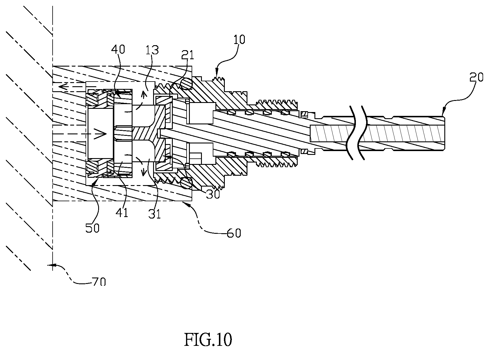 Patent US12338900 Figure 10 – Ceramic control valve
