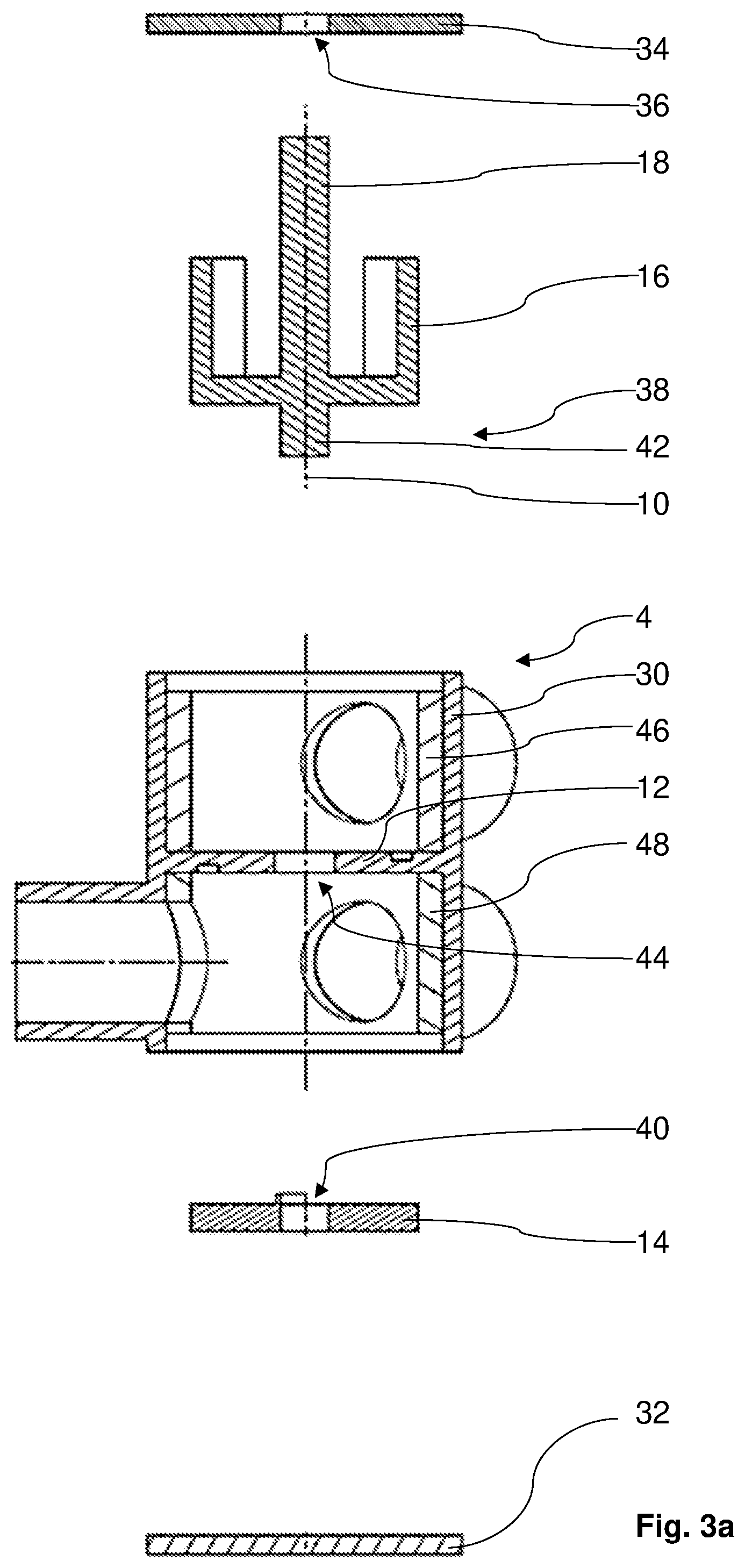Patent US12338901 Figure 4 – Multi-way valve for a motor vehicle and method for operating a multi-way valve for a motor vehicle