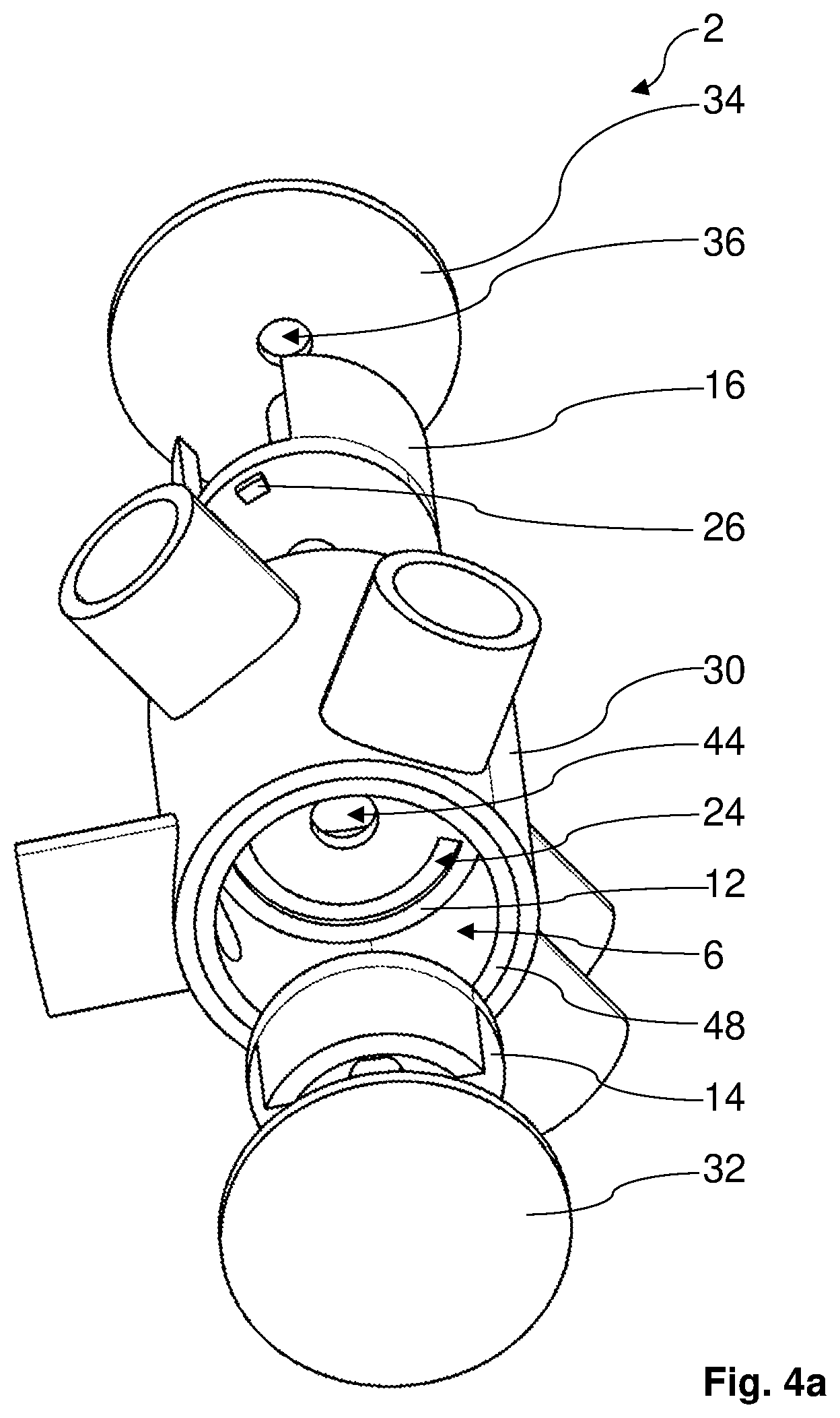 Patent US12338901 Figure 6 – Multi-way valve for a motor vehicle and method for operating a multi-way valve for a motor vehicle