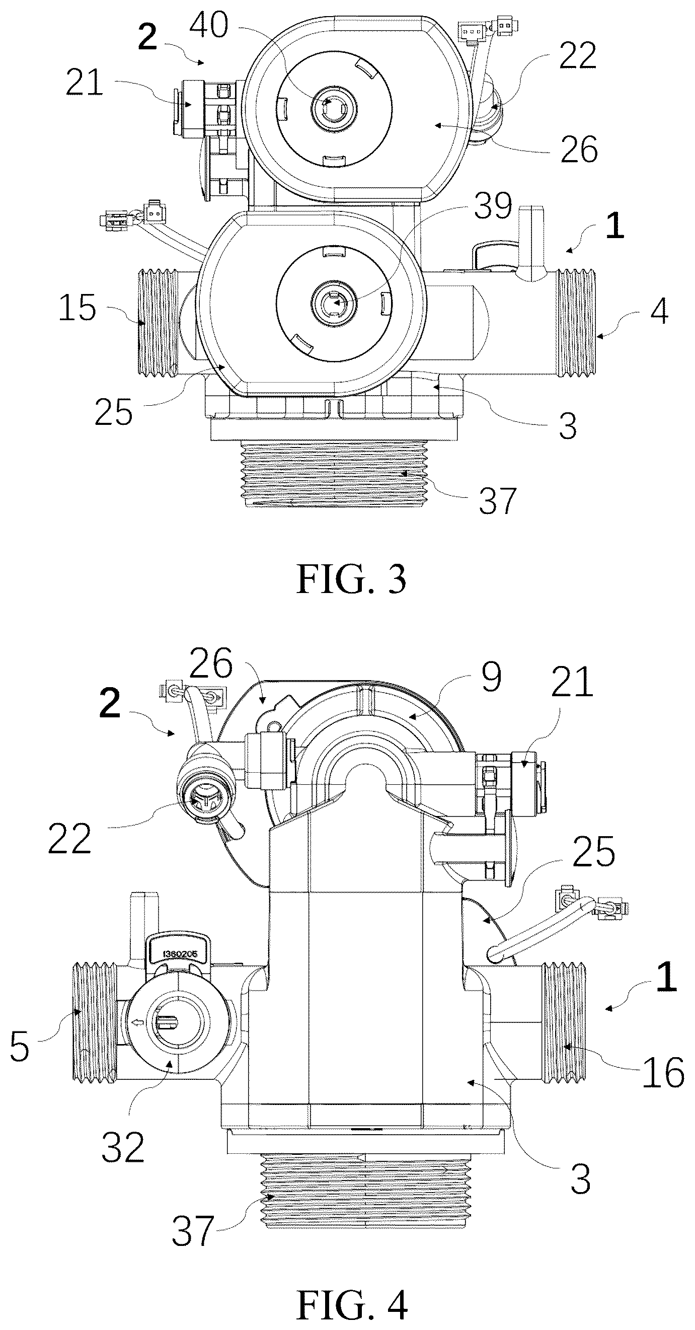 Patent US12338902 Figure 2 – Multi-way valve, water softener, and method for controlling water softener