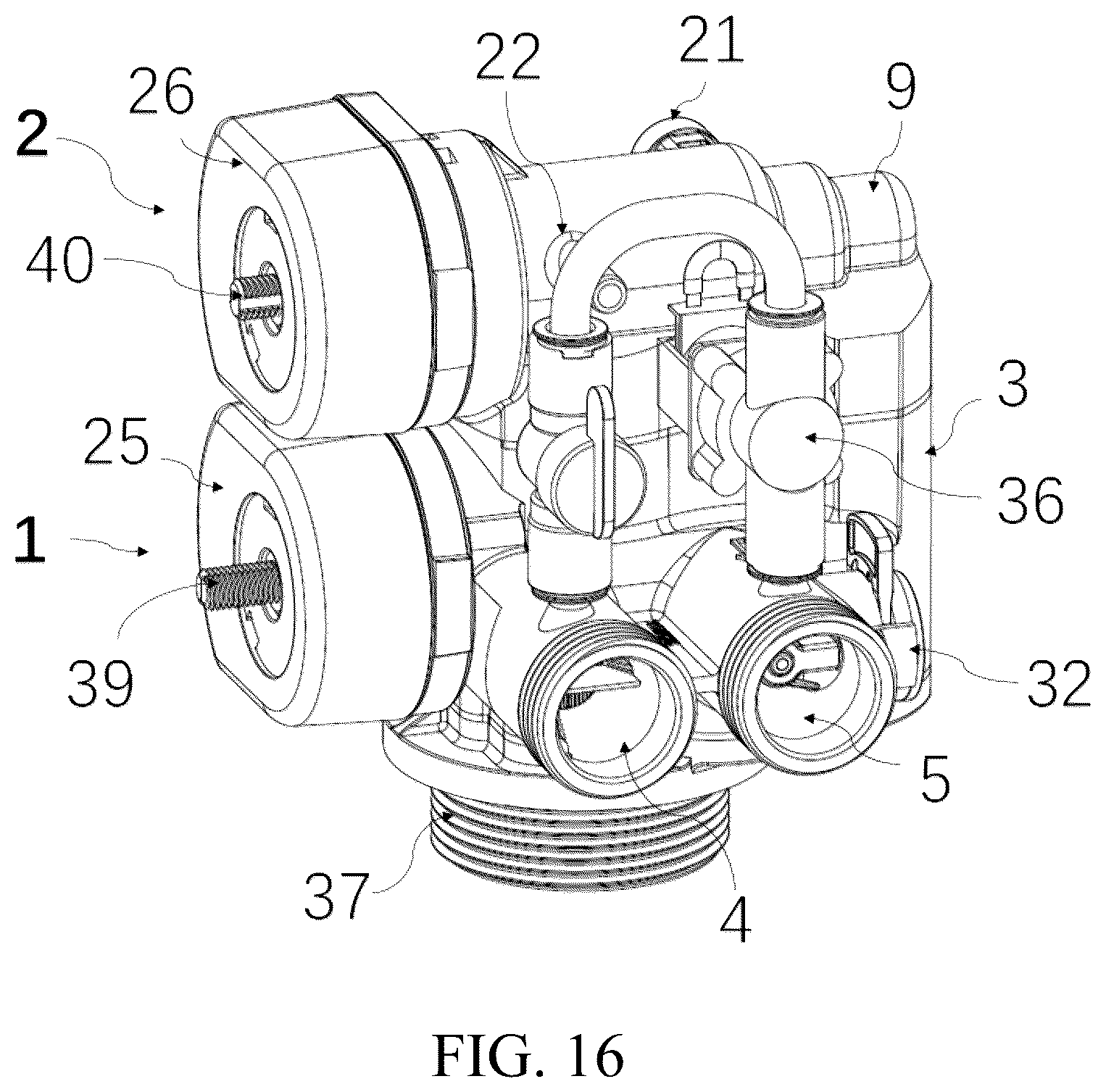 Patent US12338902 Figure 8 – Multi-way valve, water softener, and method for controlling water softener