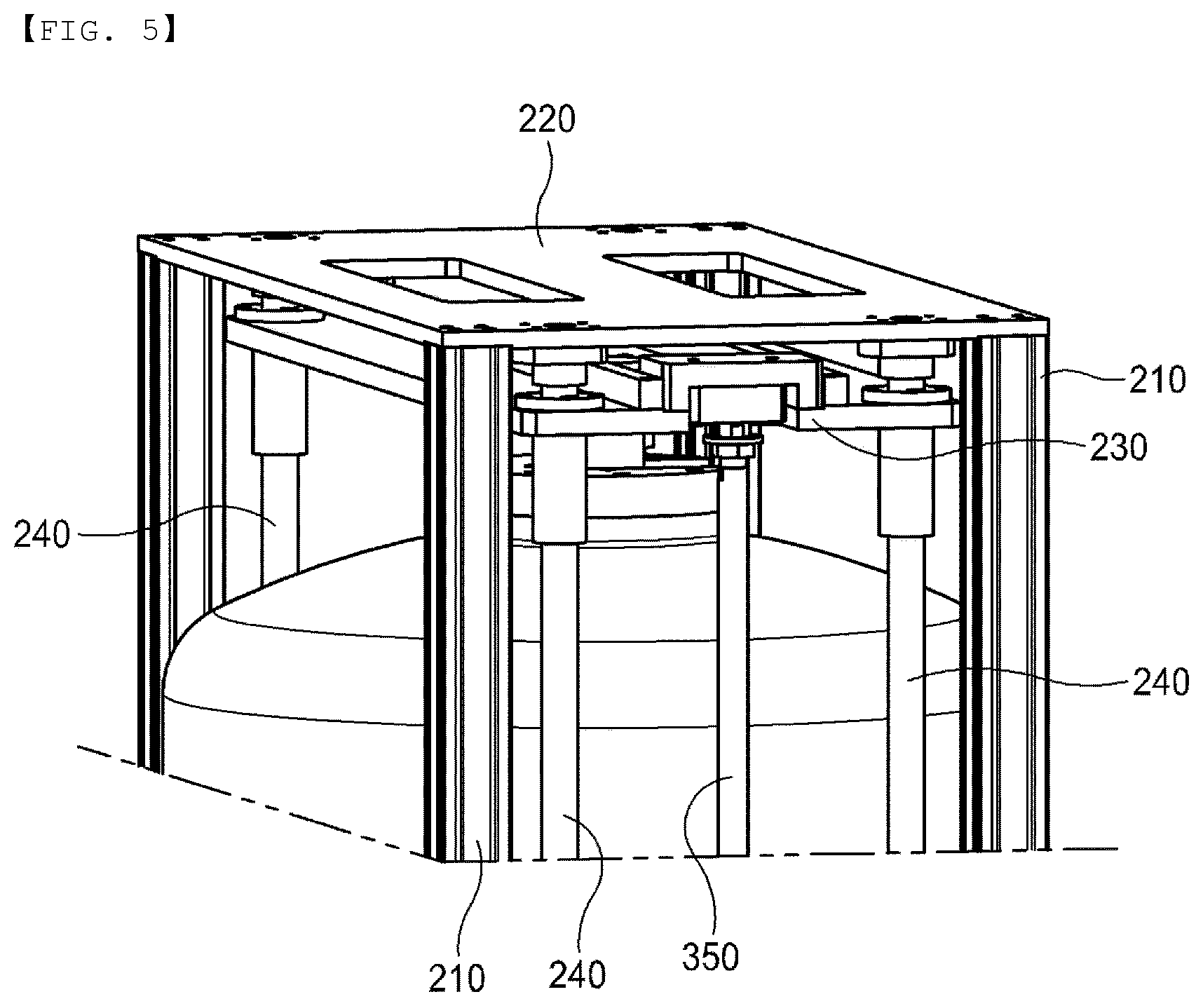 Patent US12338903 Figure 5 – Elevatable chamber and method of operating the same
