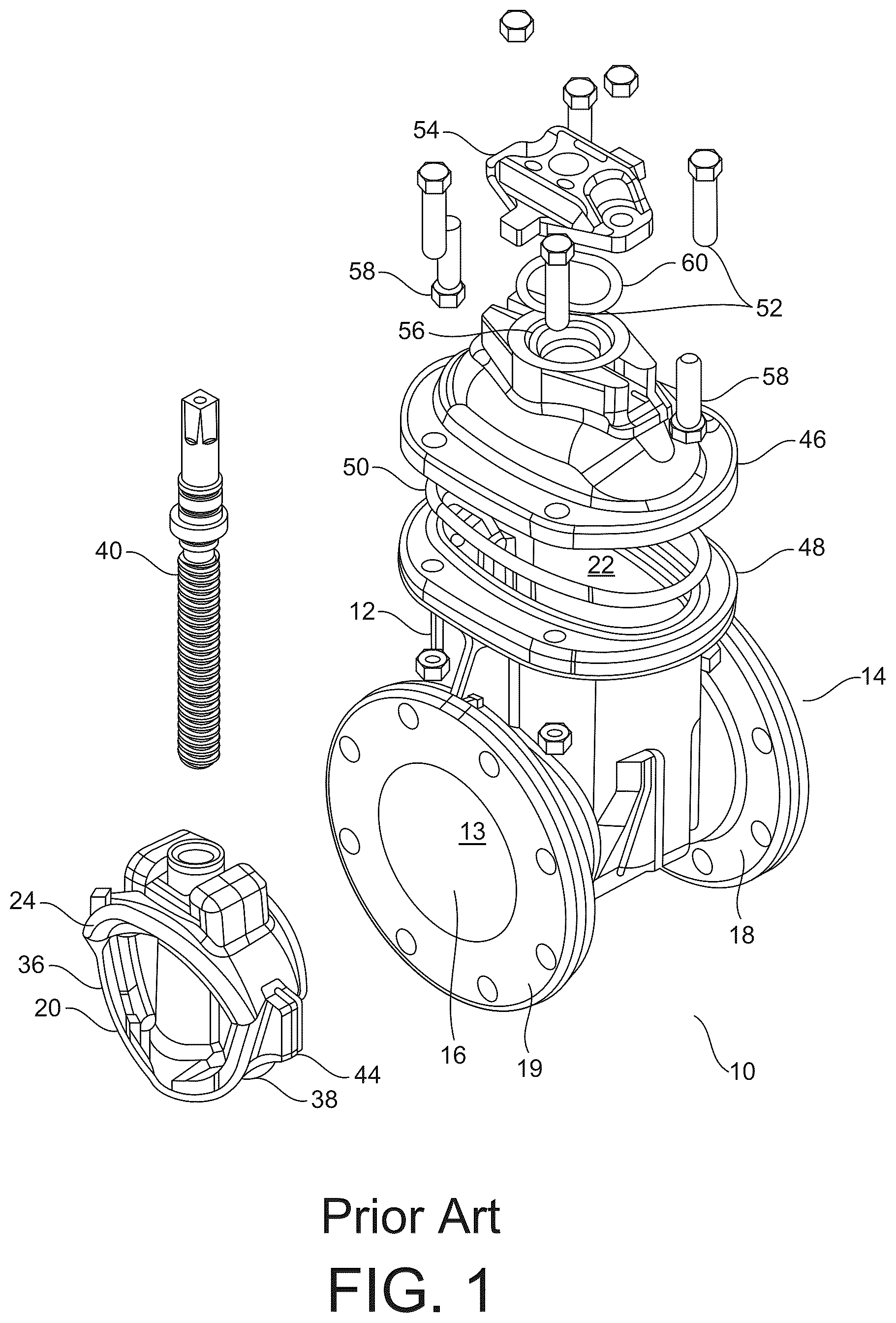 Patent US12338908 Figure 1 – Gate valve