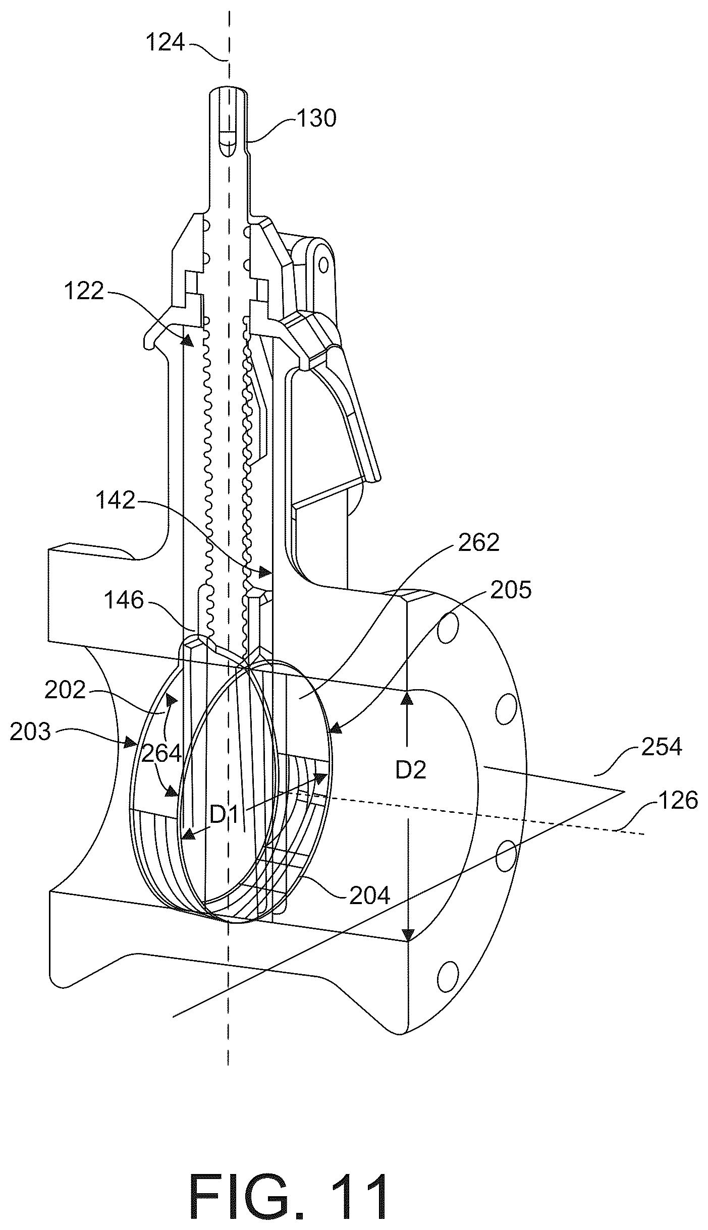 Patent US12338908 Figure 12 – Gate valve