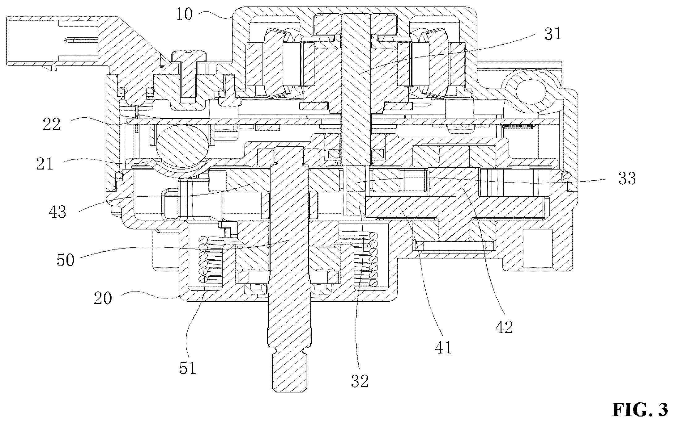 Patent US12338909 Figure 3 – Electronic control actuator, exhaust gas treatment system, and vehicle comprising exhaust gas treatment system