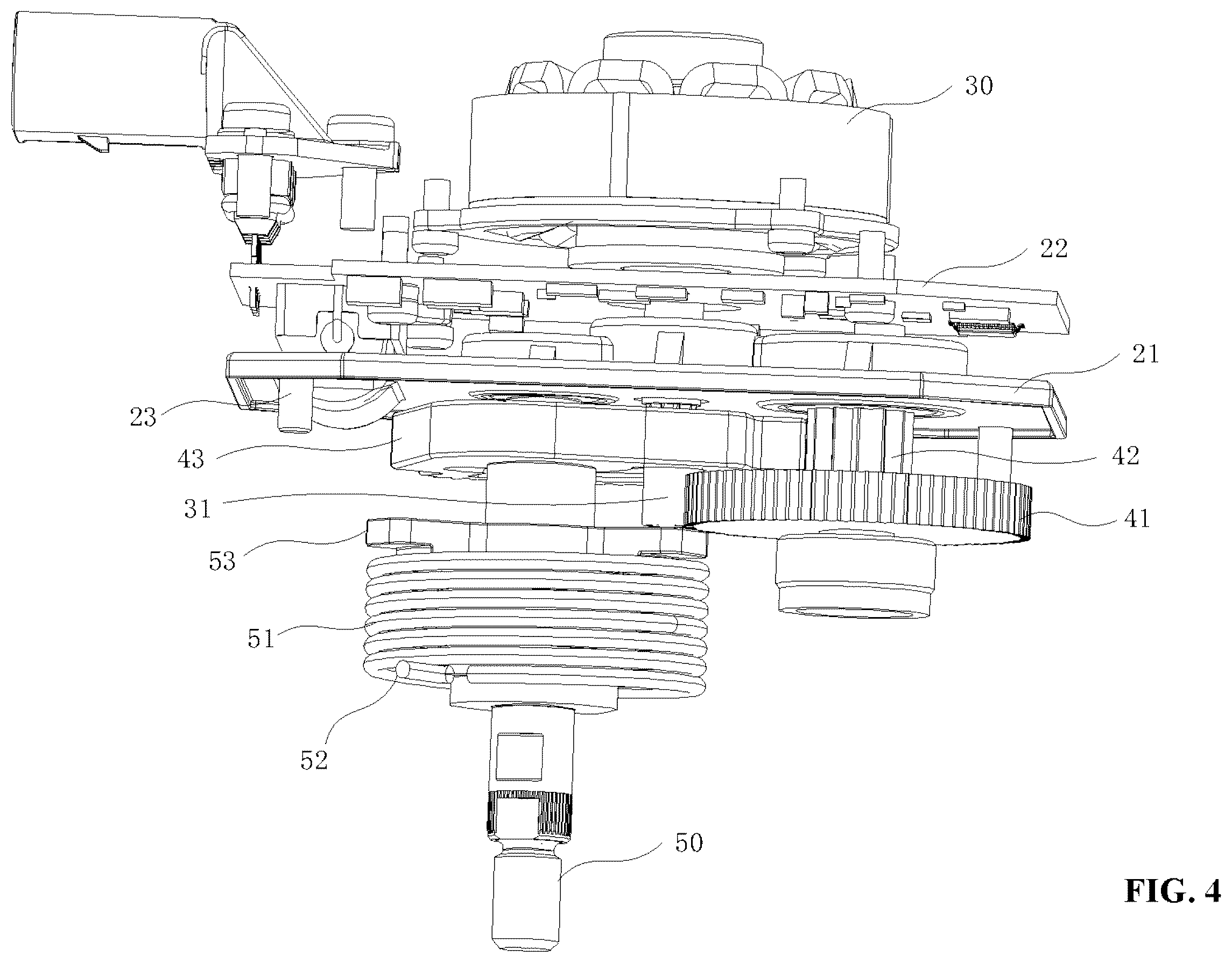 Patent US12338909 Figure 4 – Electronic control actuator, exhaust gas treatment system, and vehicle comprising exhaust gas treatment system