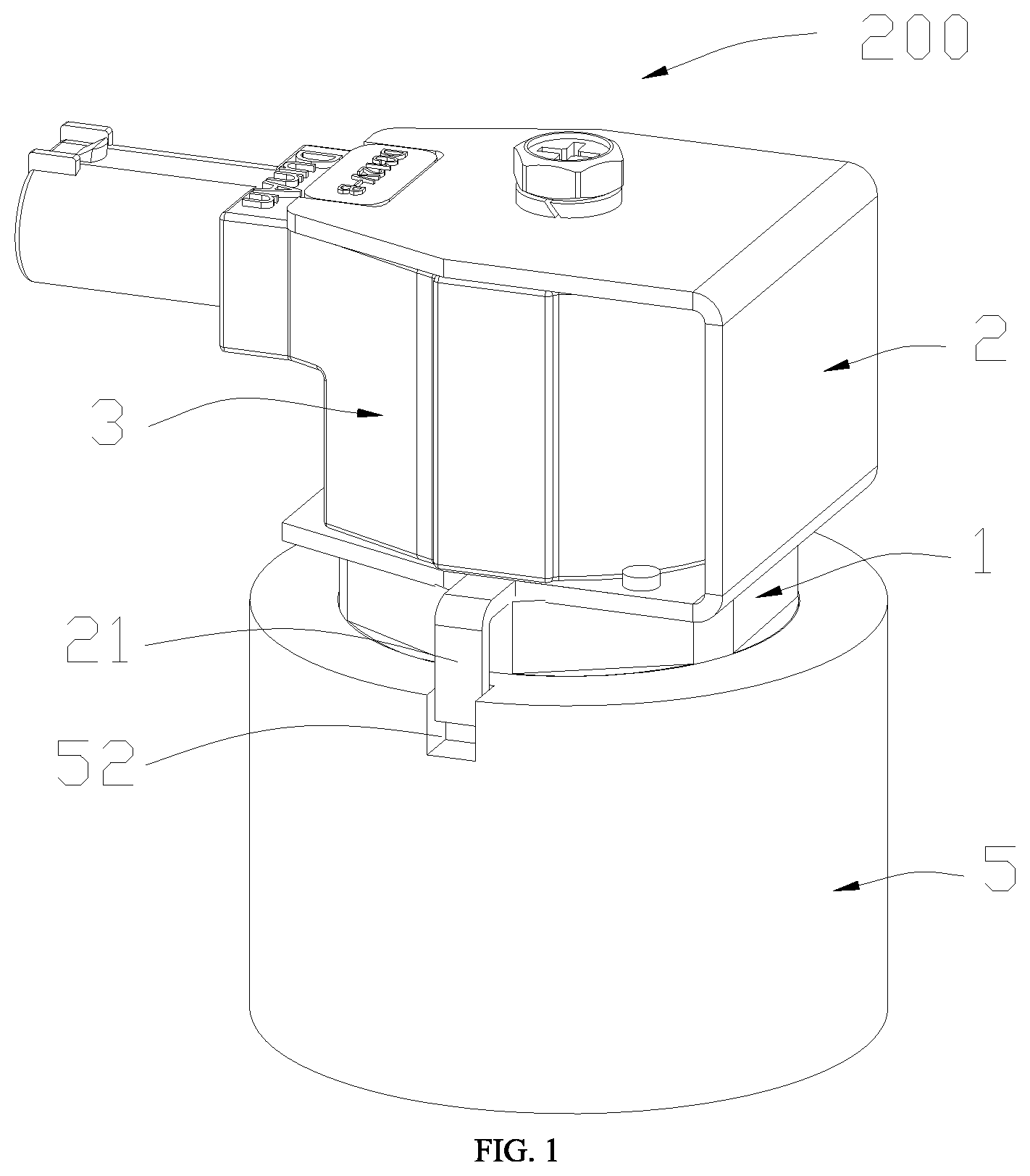 Patent US12338910 Figure 1 – Electromagnetic valve and electromagnetic valve assembly