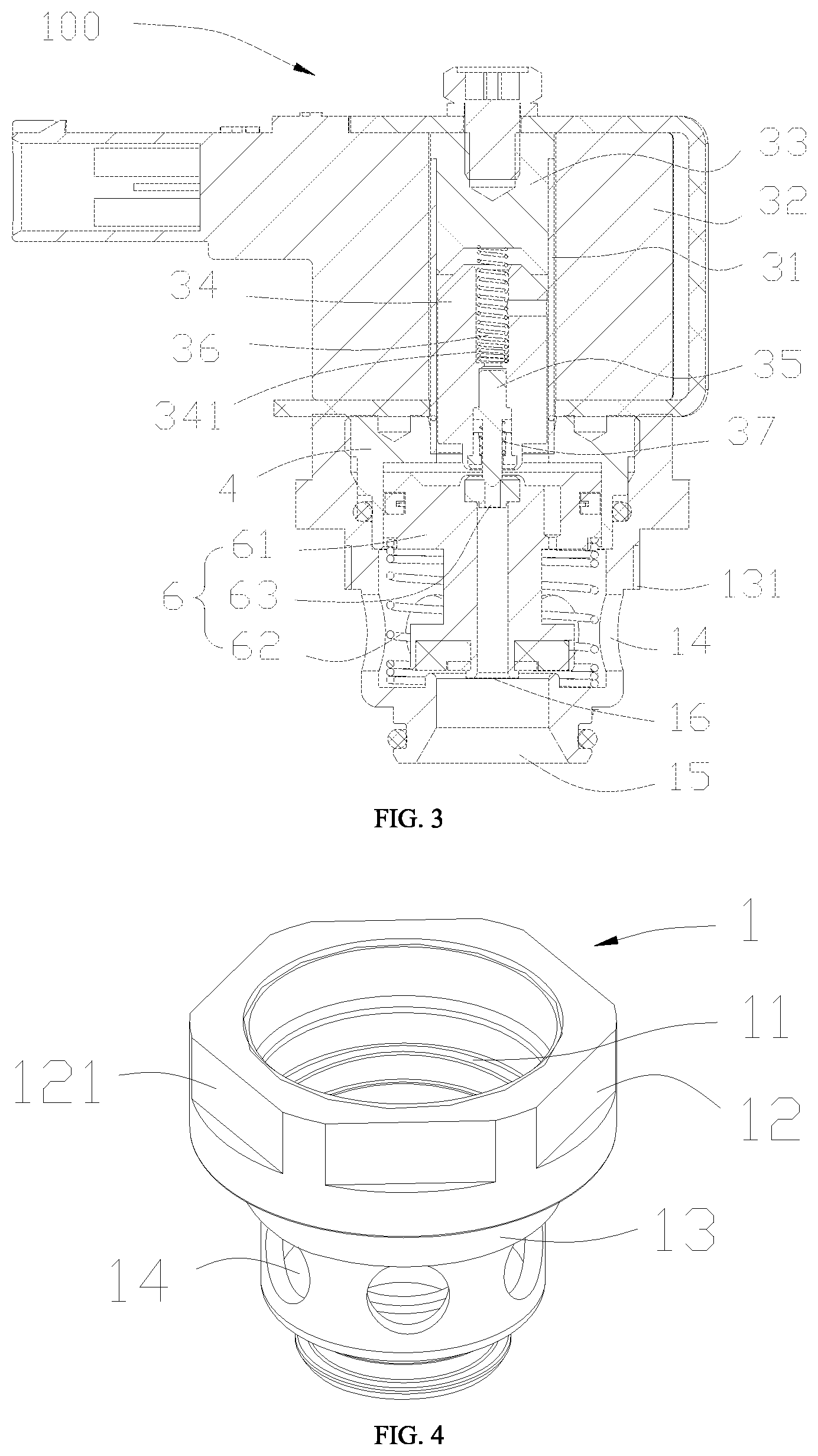 Patent US12338910 Figure 3 – Electromagnetic valve and electromagnetic valve assembly