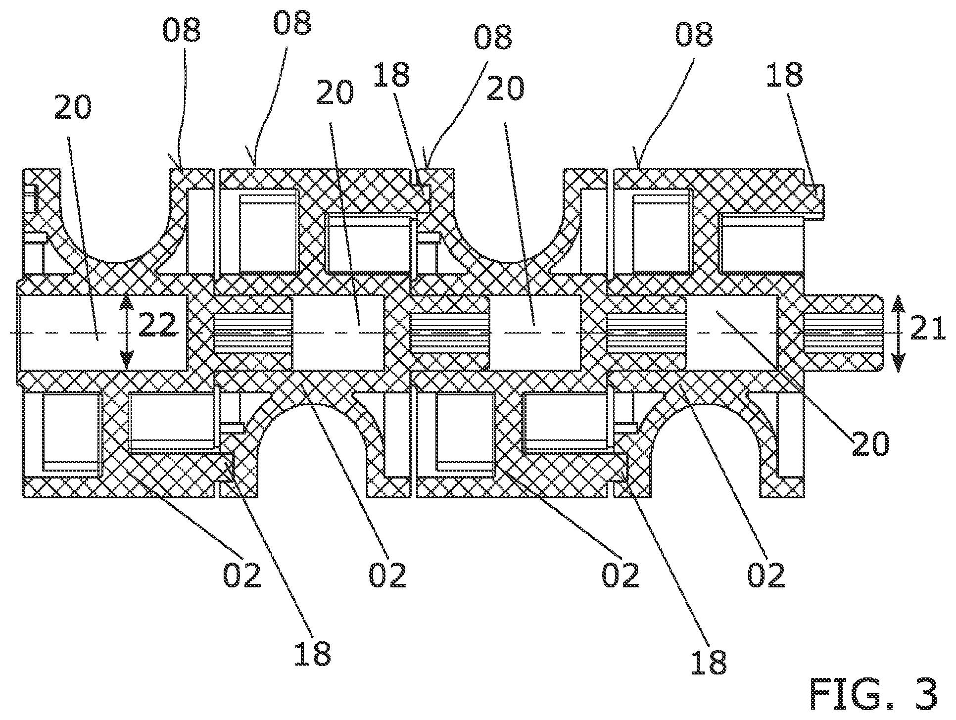 Patent US12338914 Figure 2 – Rotary slide valve for regulating a flow of fluid, and method for producing a rotary slide valve