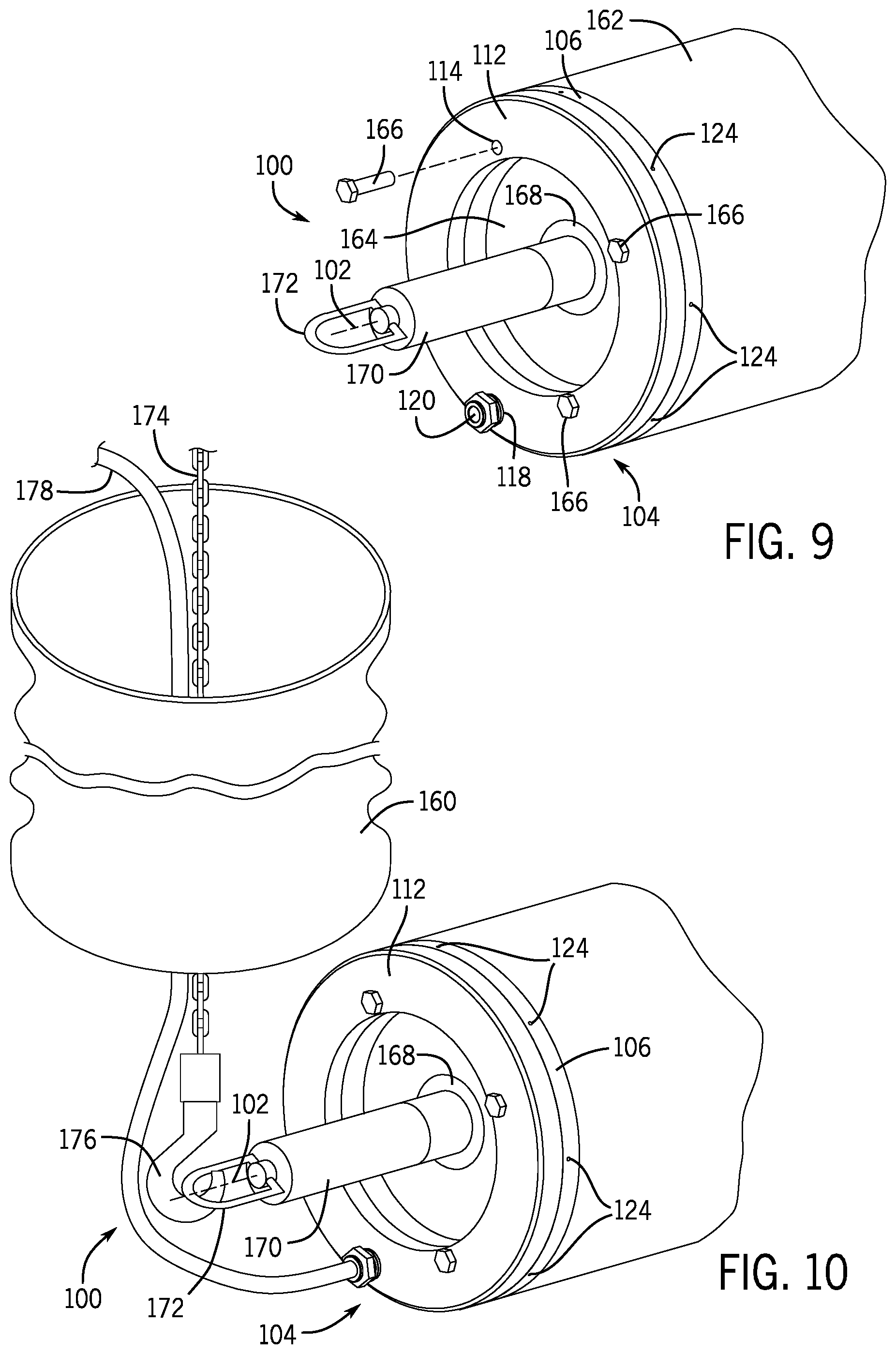 Patent US12338918 Figure 5 – Roll end air fitting adapter and method of using same