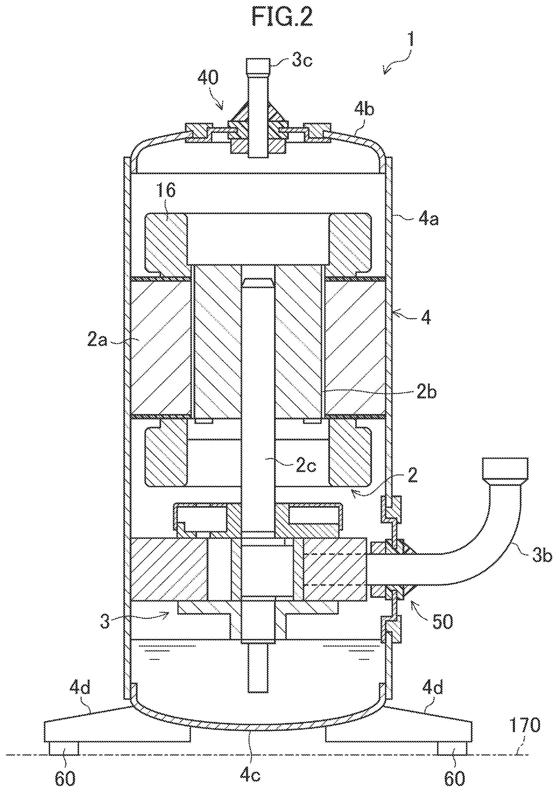 Patent US12338921 Figure 2 – Compressor and compressor unit