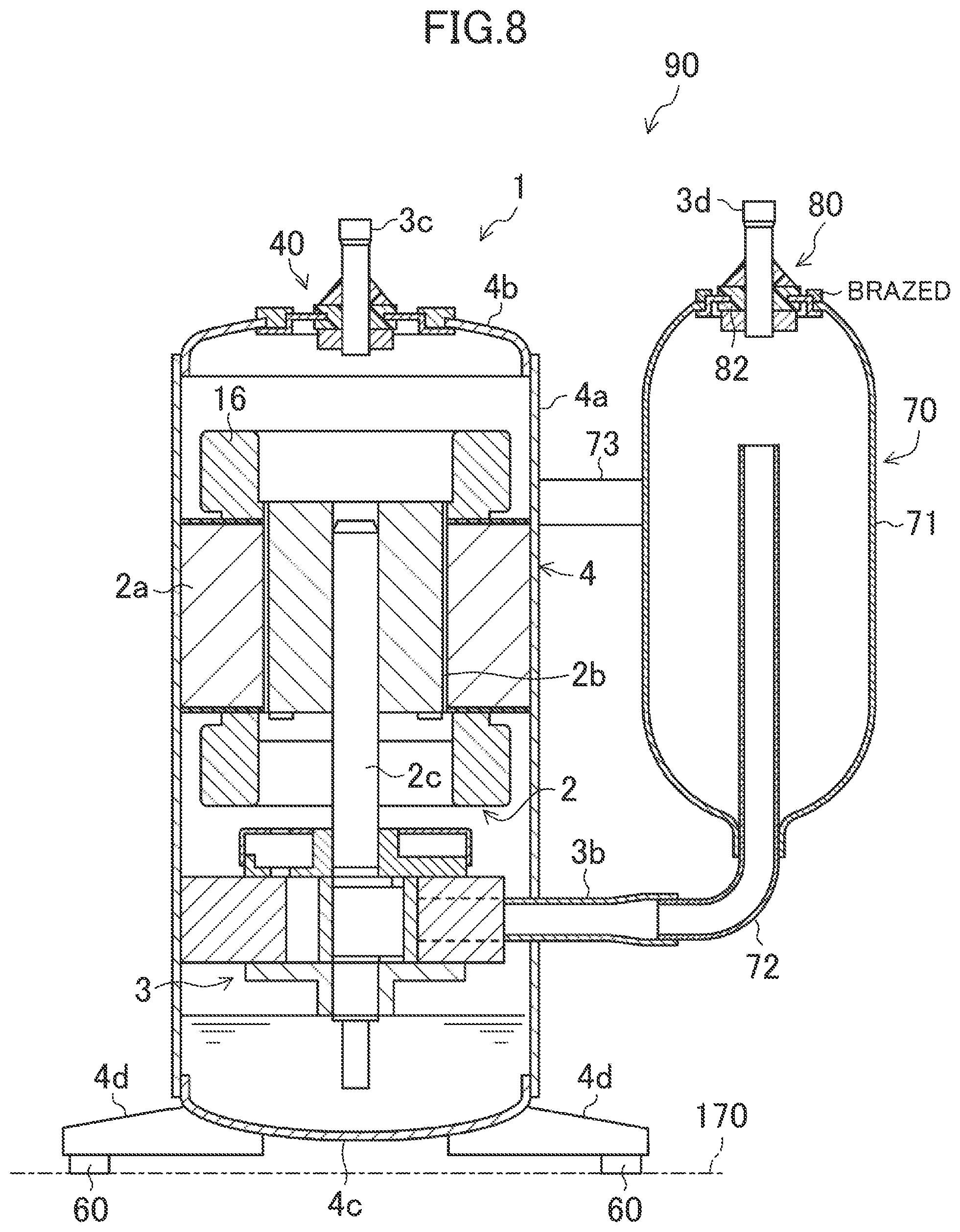 Patent US12338921 Figure 5 – Compressor and compressor unit
