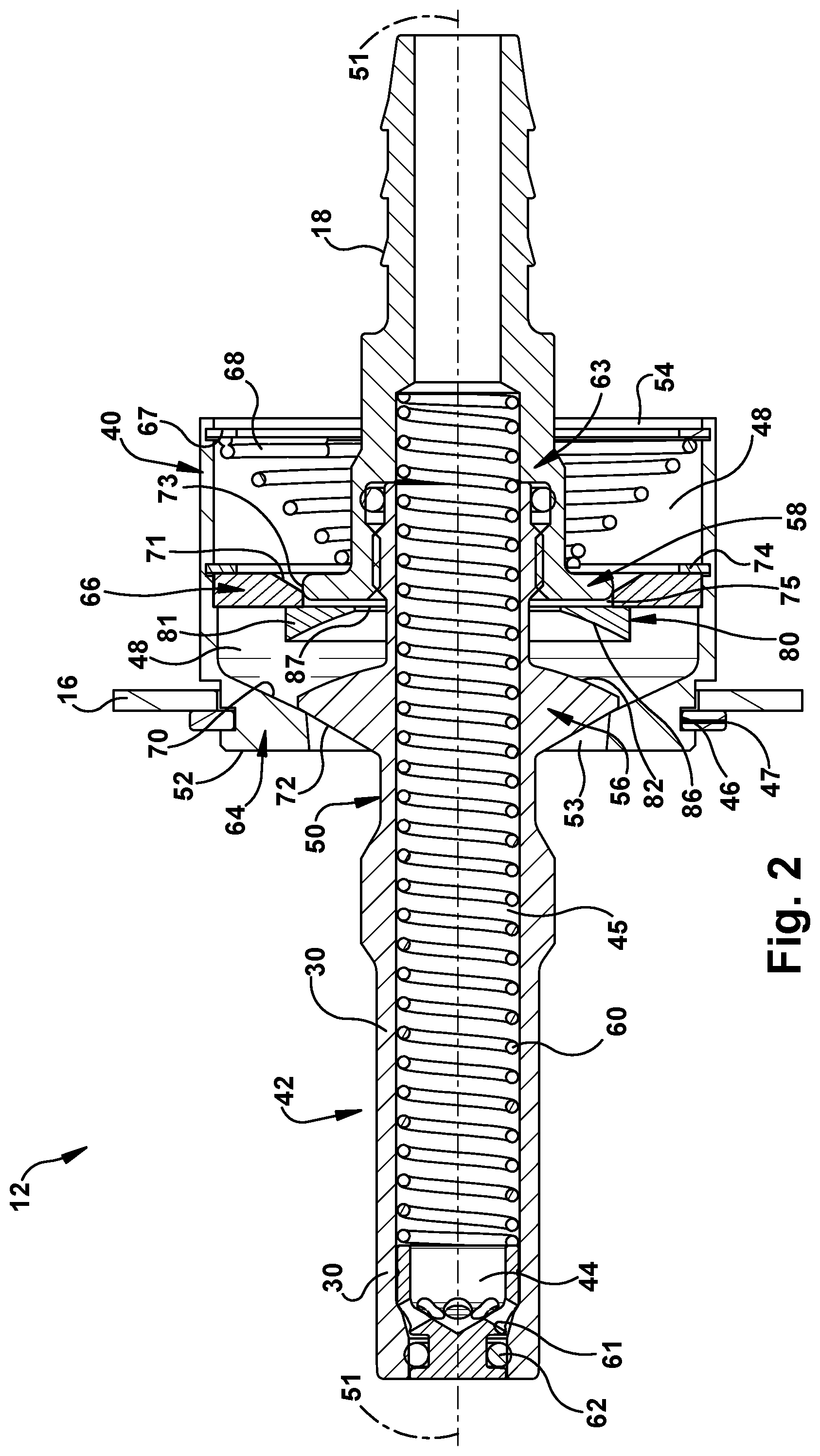 Patent US12338922 Figure 2 – Self-centering blind mate fluid coupling