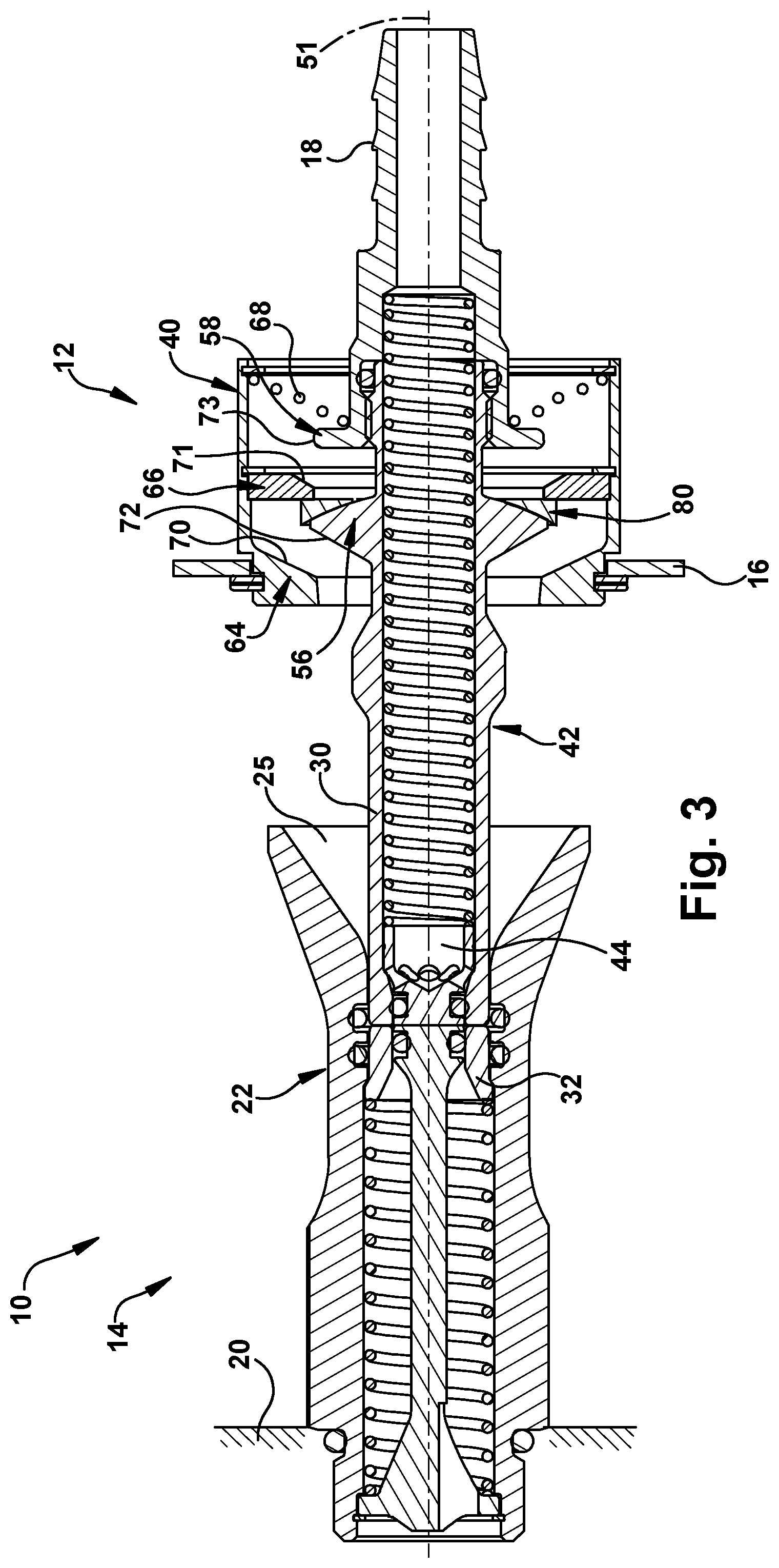 Patent US12338922 Figure 3 – Self-centering blind mate fluid coupling
