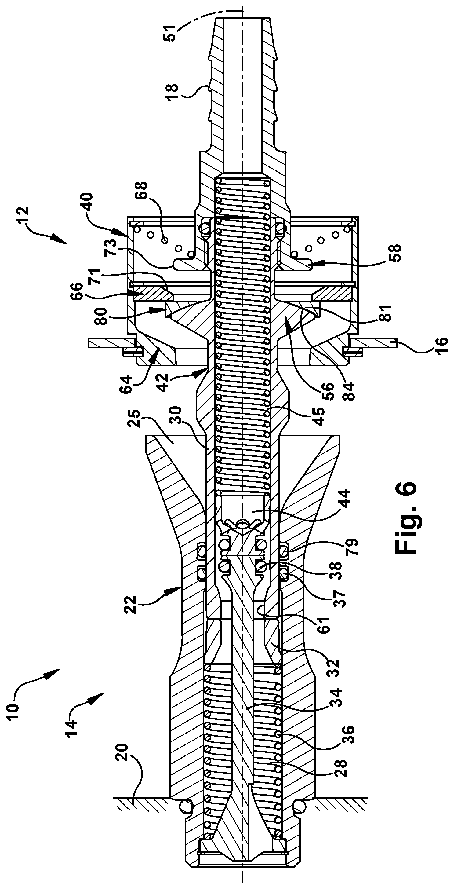 Patent US12338922 Figure 6 – Self-centering blind mate fluid coupling