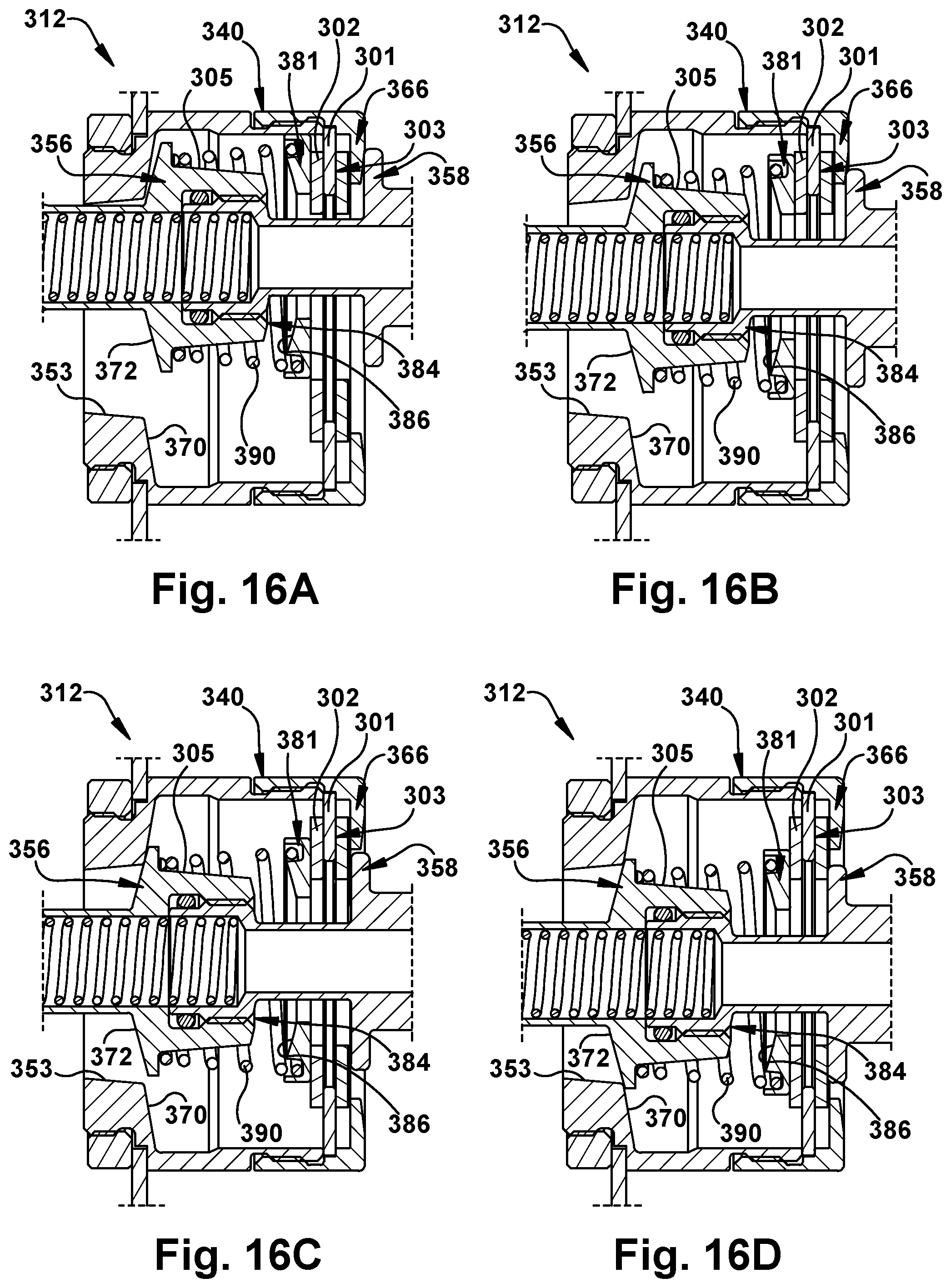 Patent US12338922 Figure 16 – Self-centering blind mate fluid coupling