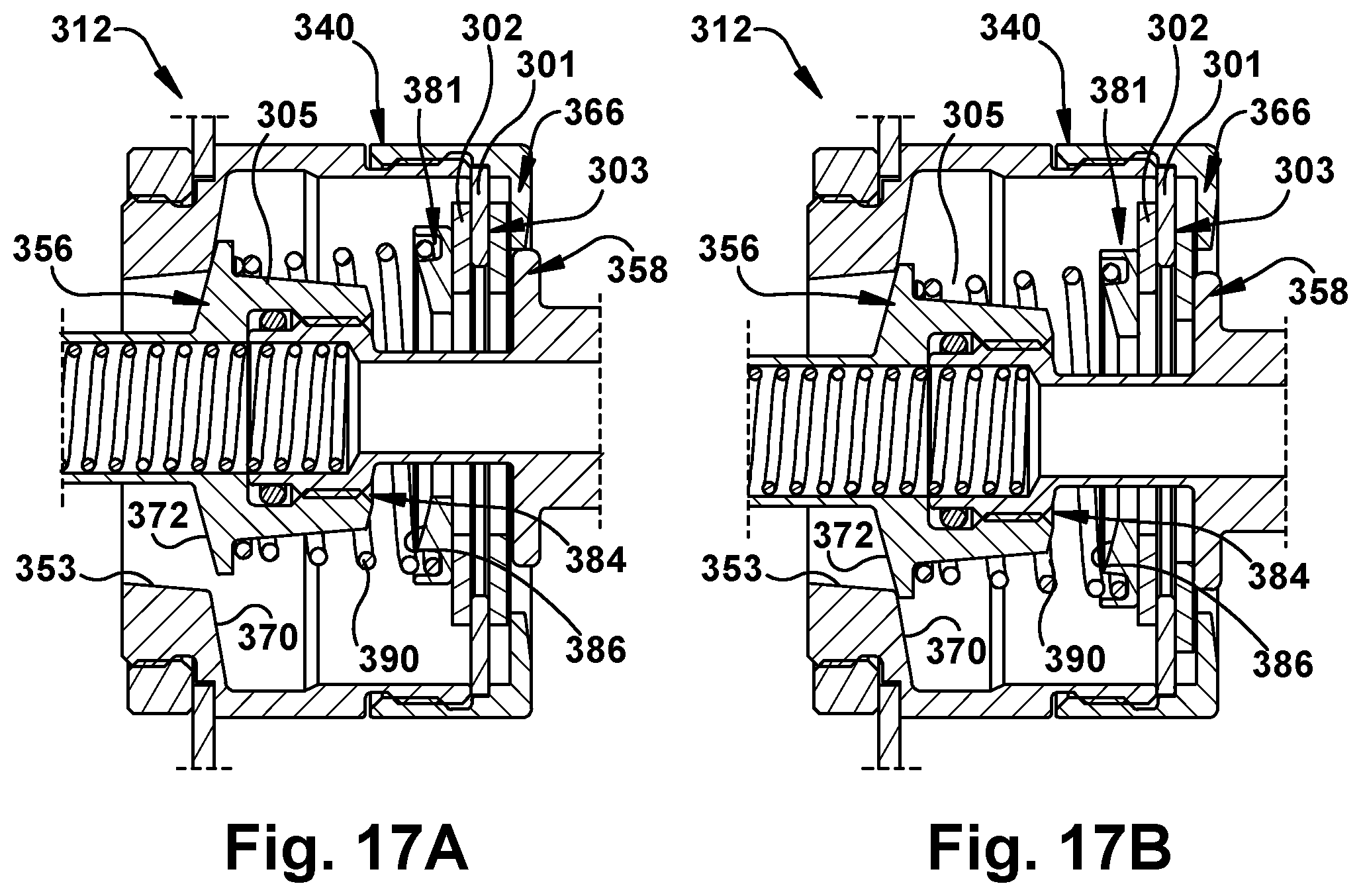 Patent US12338922 Figure 17 – Self-centering blind mate fluid coupling