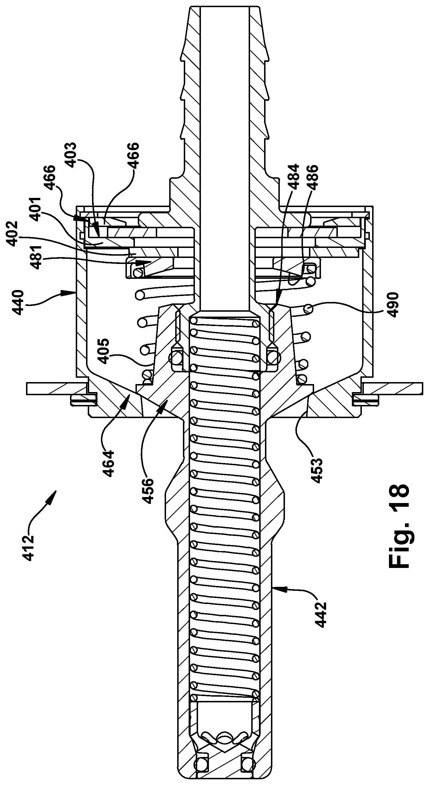 Patent US12338922 Figure 18 – Self-centering blind mate fluid coupling