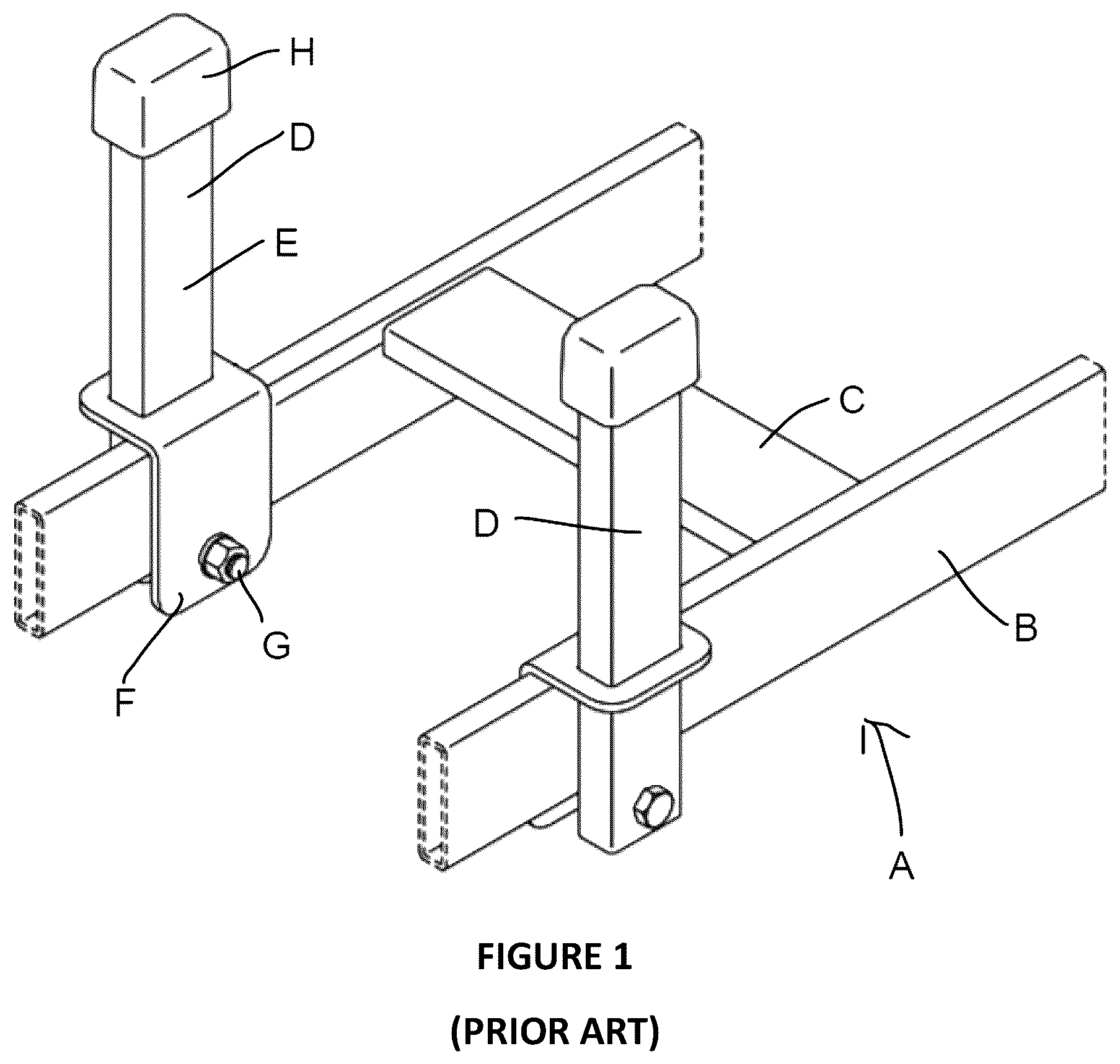 Patent US12338923 Figure 1 – Data cable retaining post