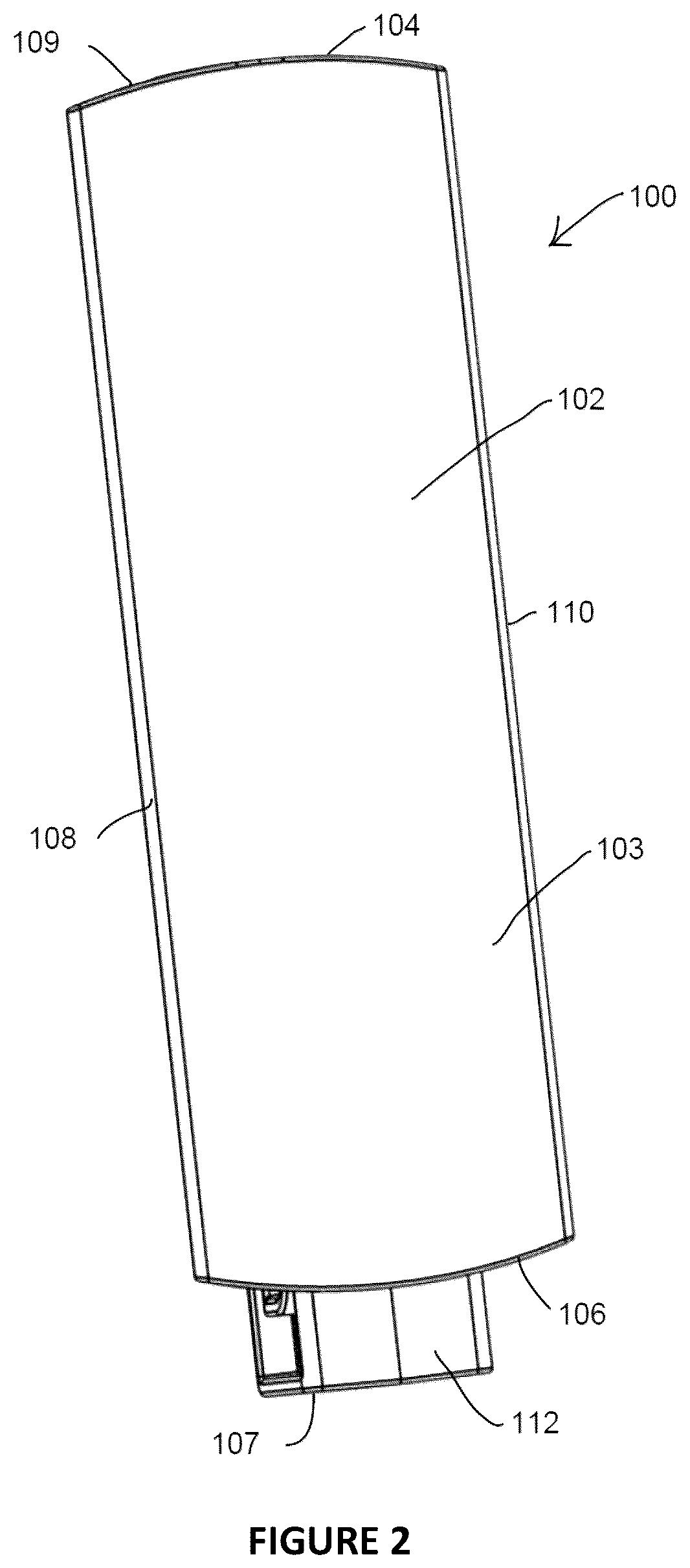 Patent US12338923 Figure 2 – Data cable retaining post