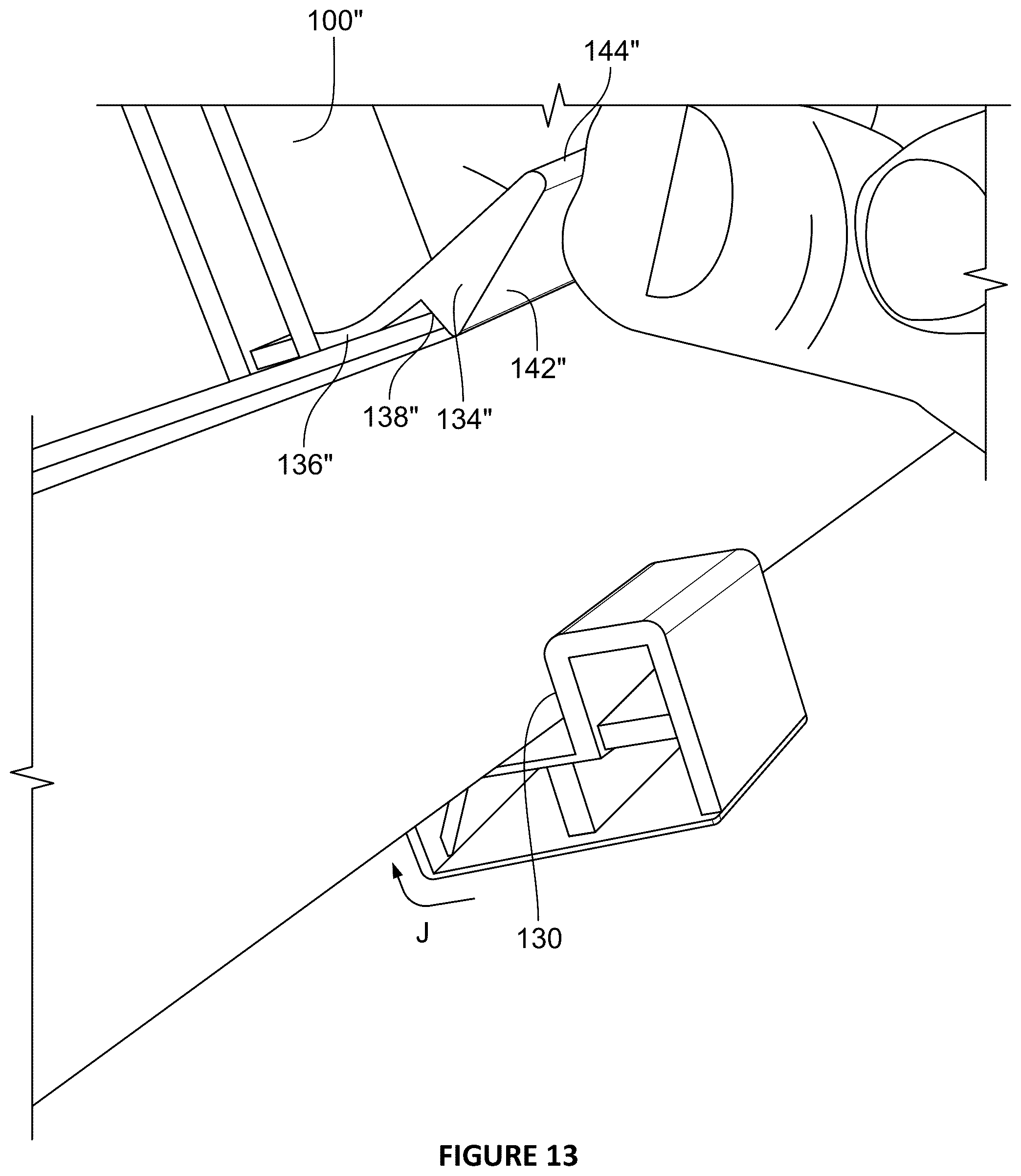 Patent US12338923 Figure 11 – Data cable retaining post
