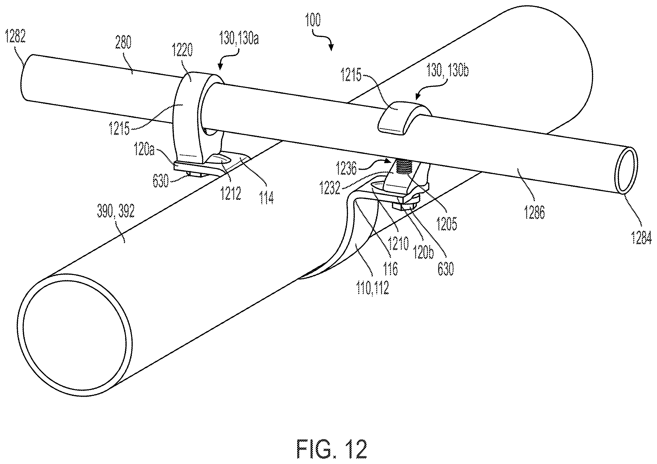 Patent US12338924 Figure 7 – Method of supporting piping on a brace pipe