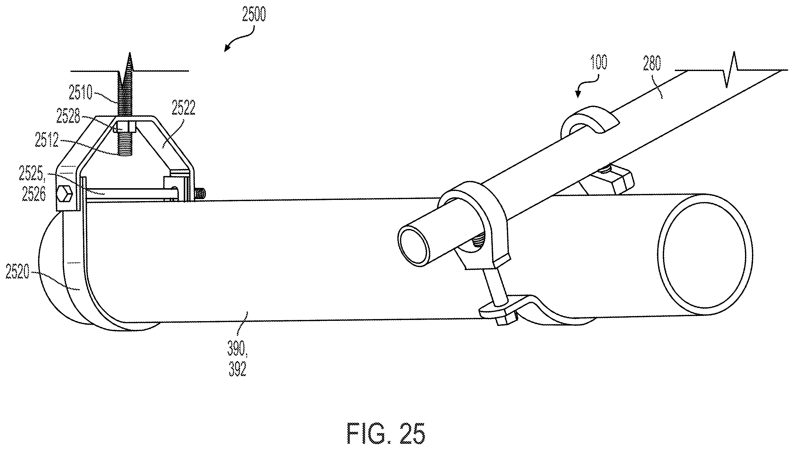 Patent US12338924 Figure 16 – Method of supporting piping on a brace pipe