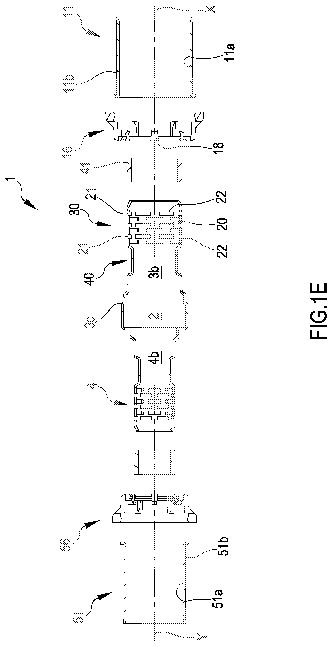 Patent US12338925 Figure 3 – Fitting for connecting pipes, in particular flexible pipes