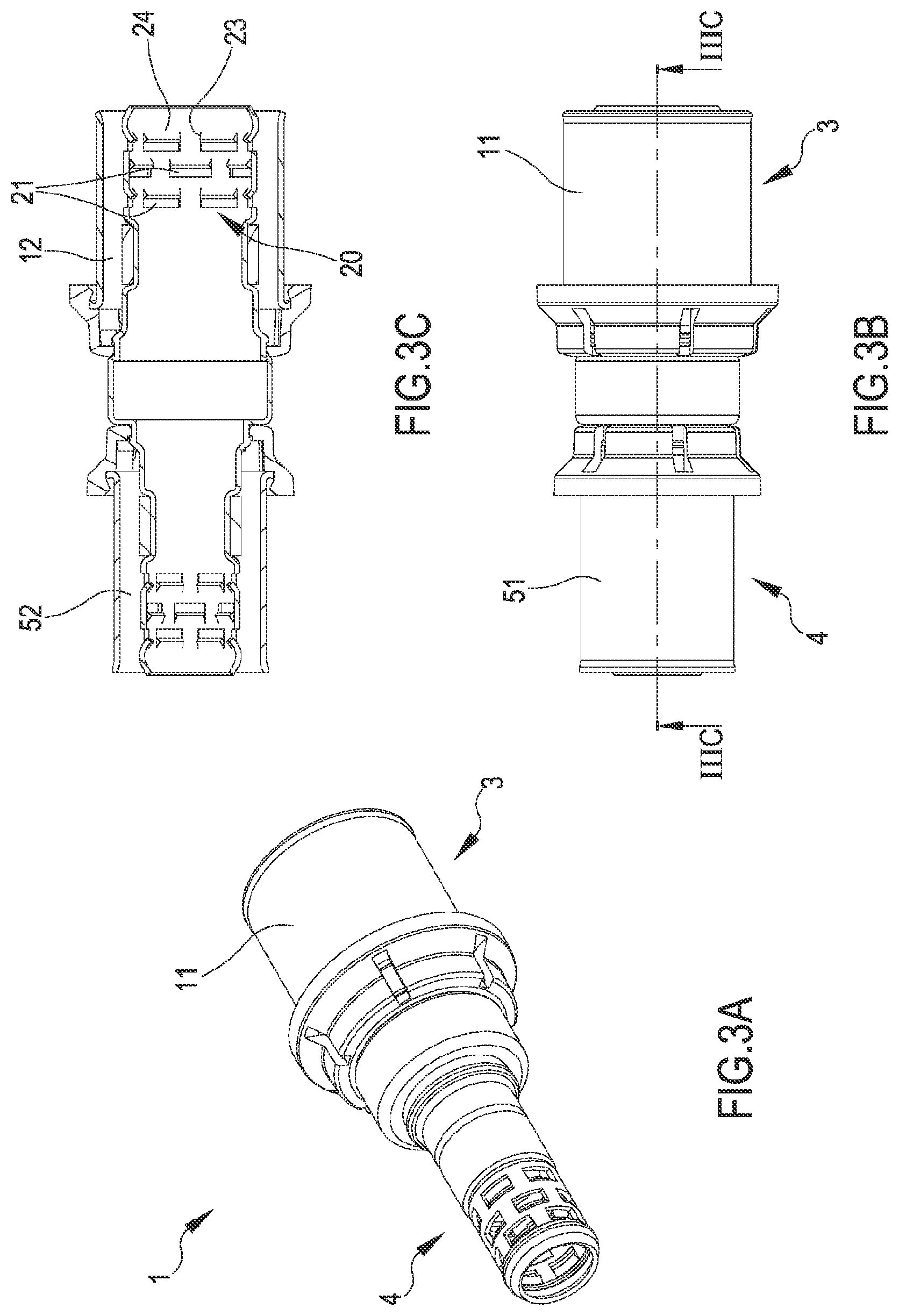 Patent US12338925 Figure 5 – Fitting for connecting pipes, in particular flexible pipes