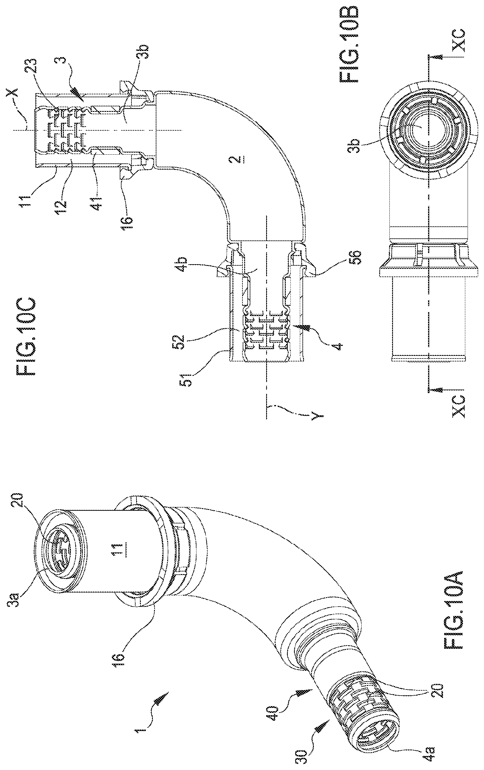 Patent US12338925 Figure 12 – Fitting for connecting pipes, in particular flexible pipes