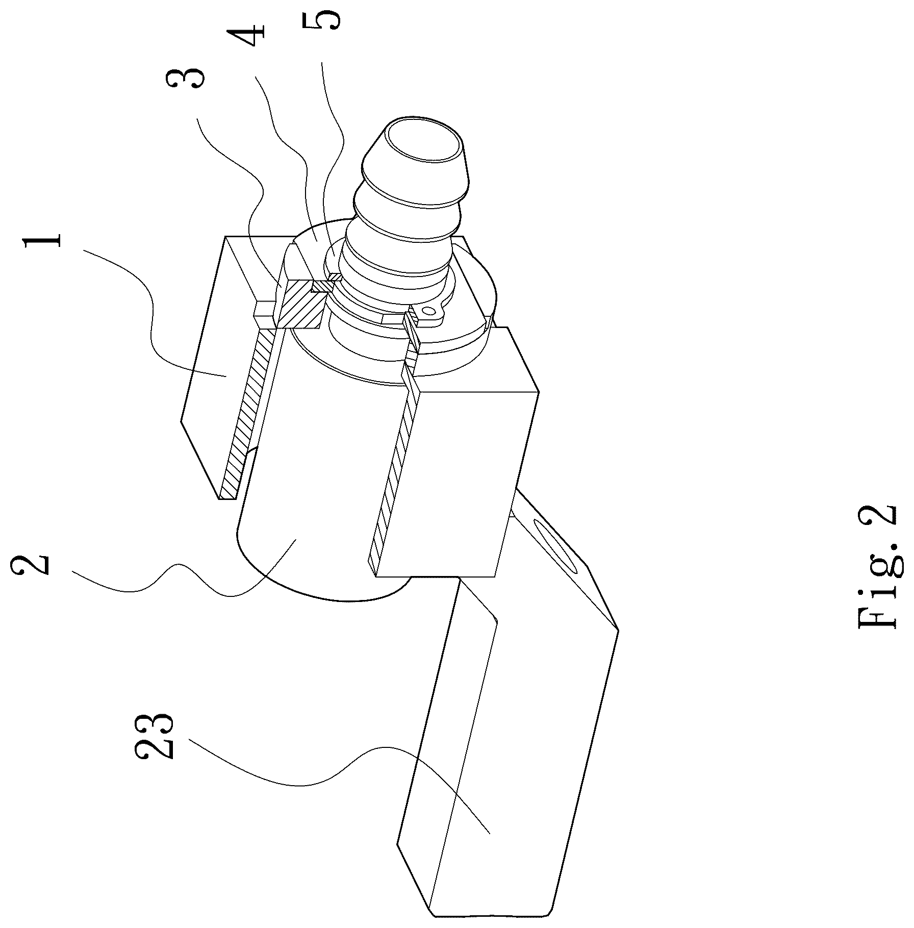 Patent US12338926 Figure 2 – Floating joint and retainer connection structure