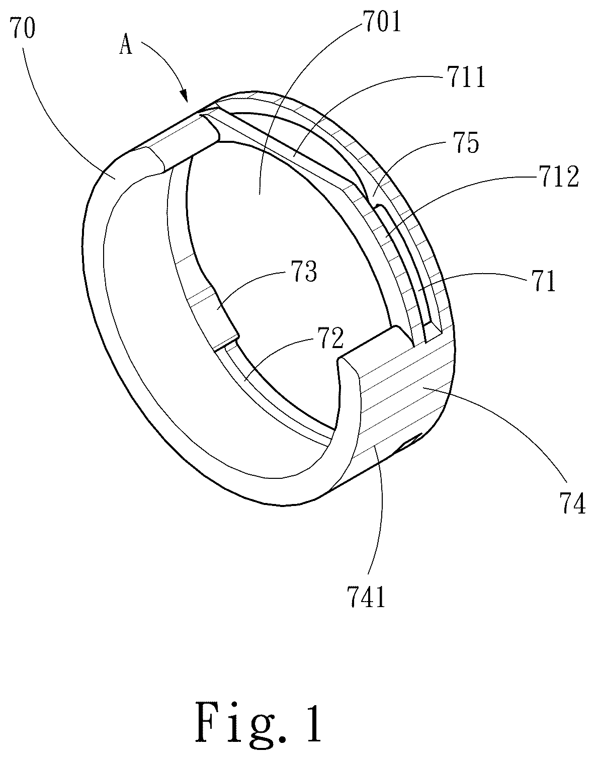 Patent US12338927 Figure 1 – Quick-release connector switch device