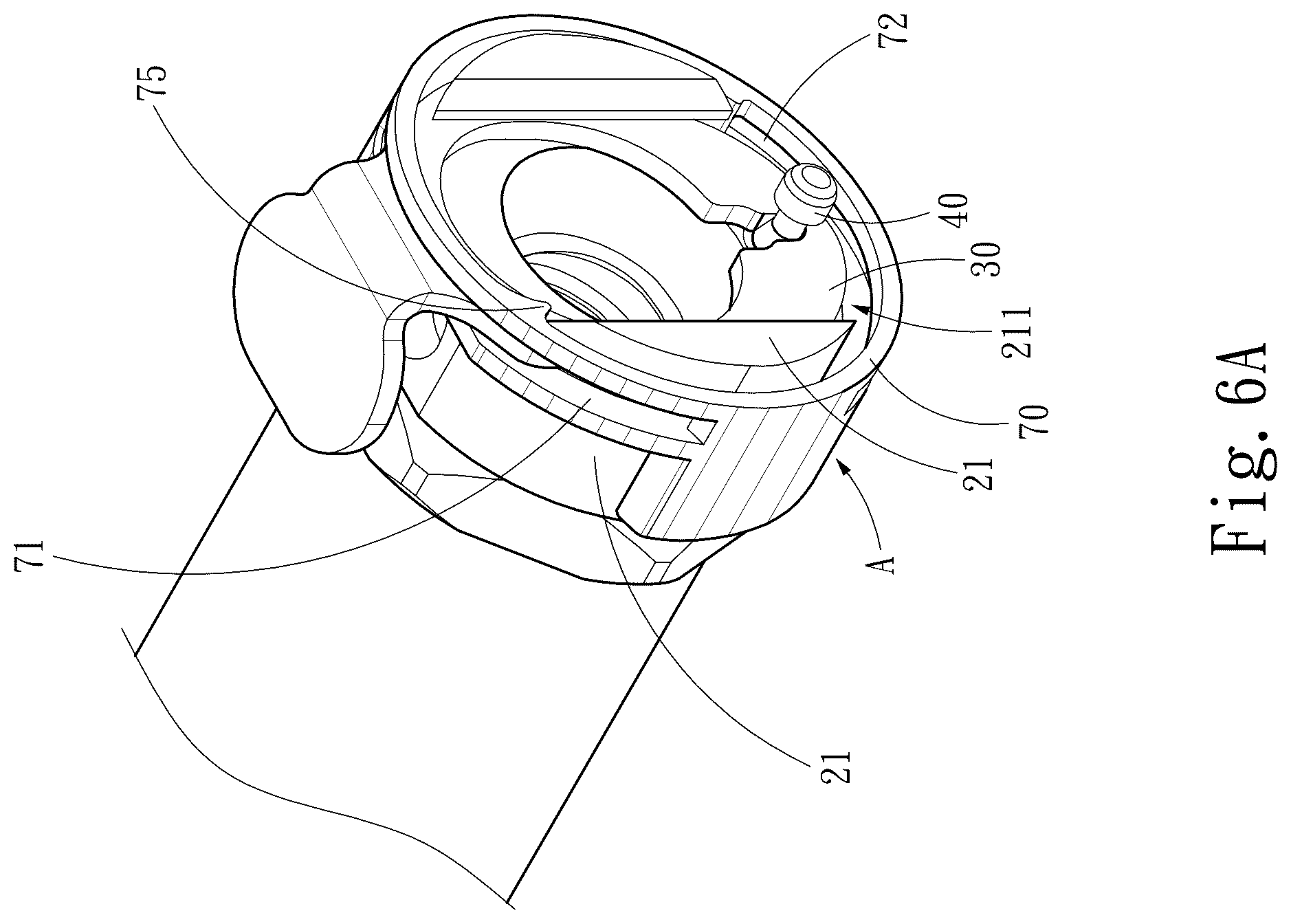 Patent US12338927 Figure 6 – Quick-release connector switch device