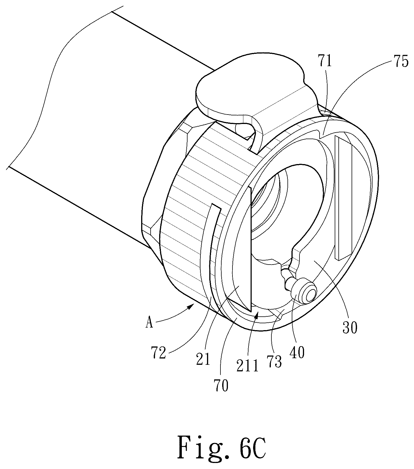 Patent US12338927 Figure 8 – Quick-release connector switch device