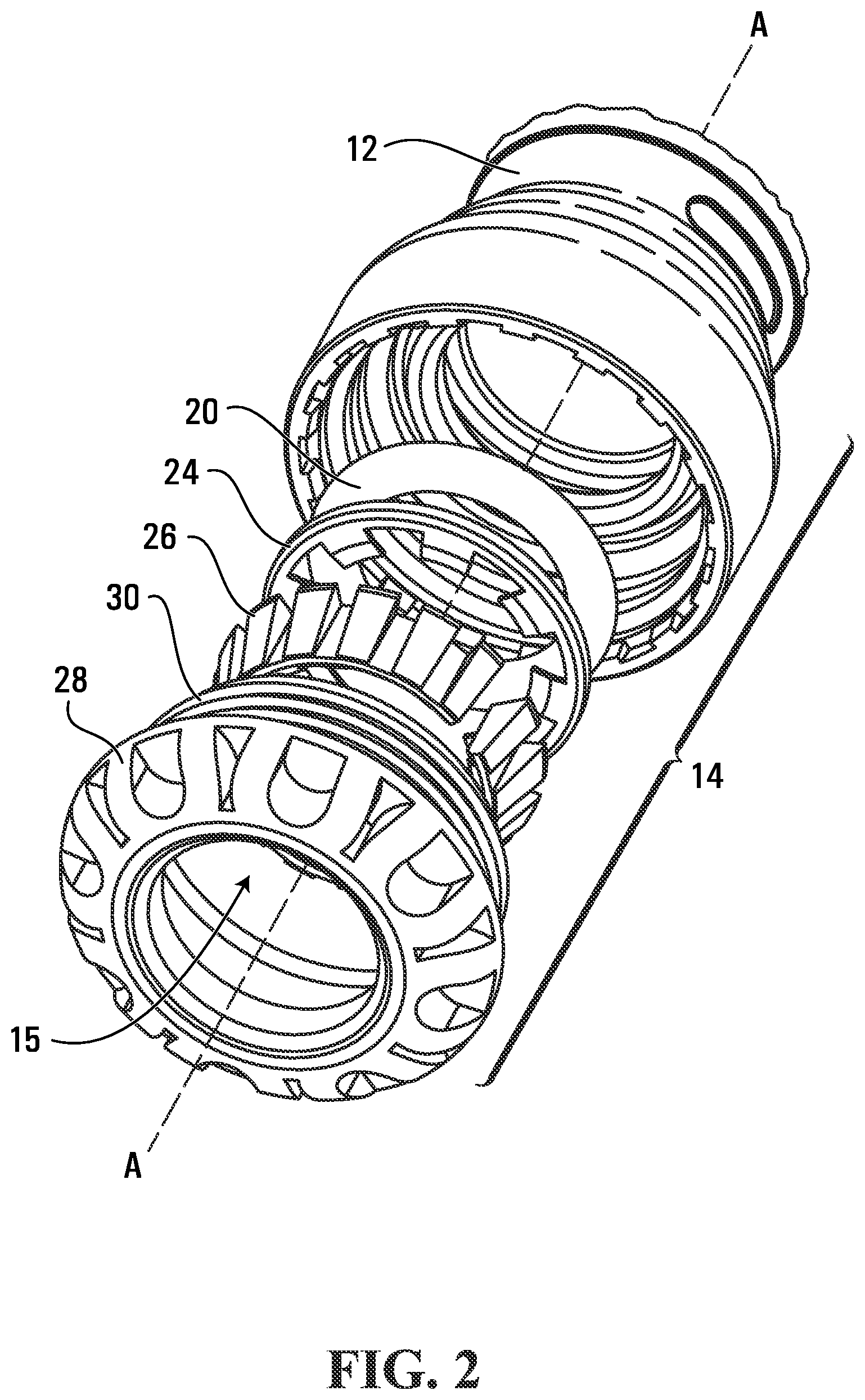Patent US12338929 Figure 2 – Push fitting for metallic pipe