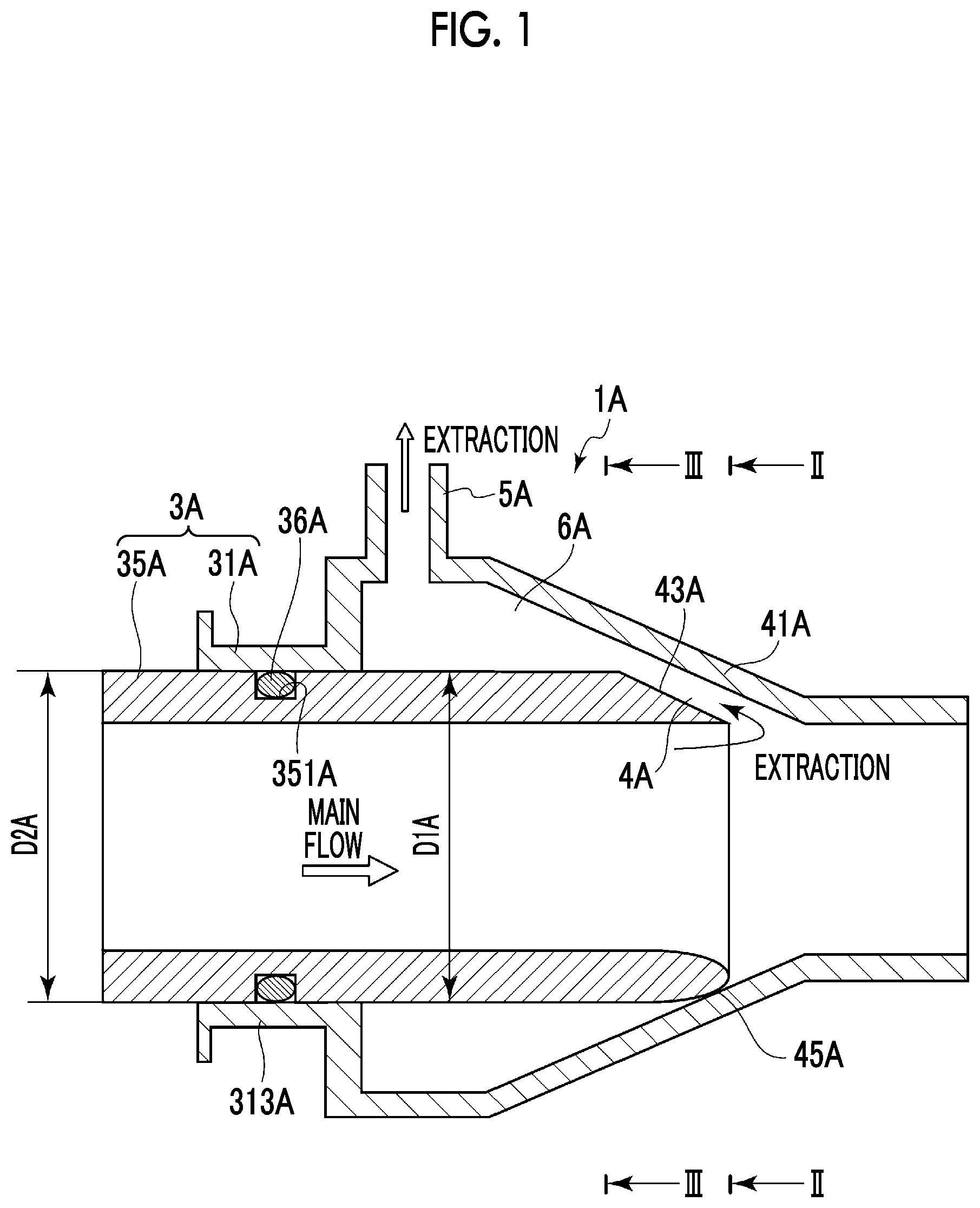 Patent US12338932 — Pipe branching device and compressor — Figure 1
