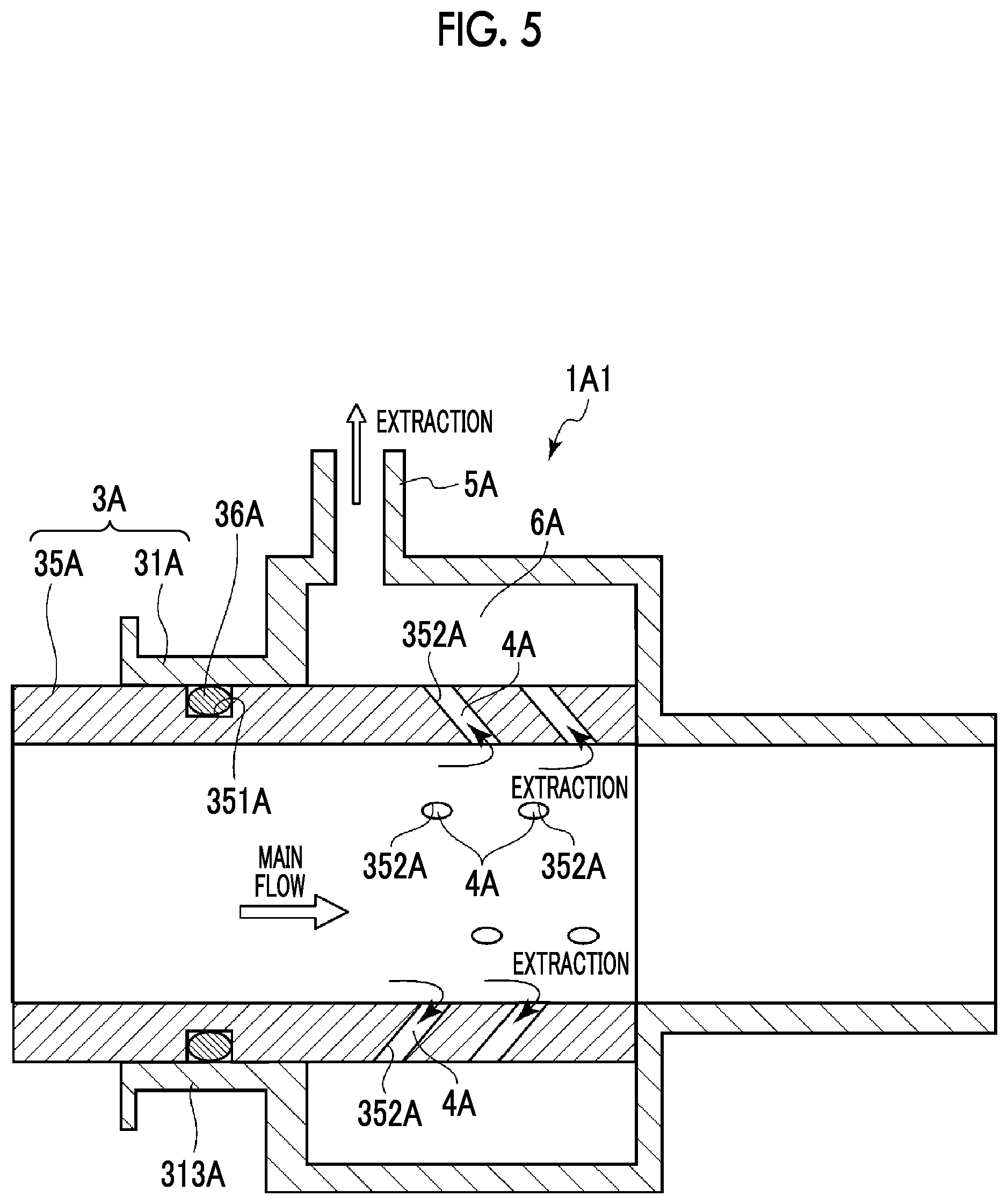 Patent US12338932 Figure 5 – Pipe branching device and compressor
