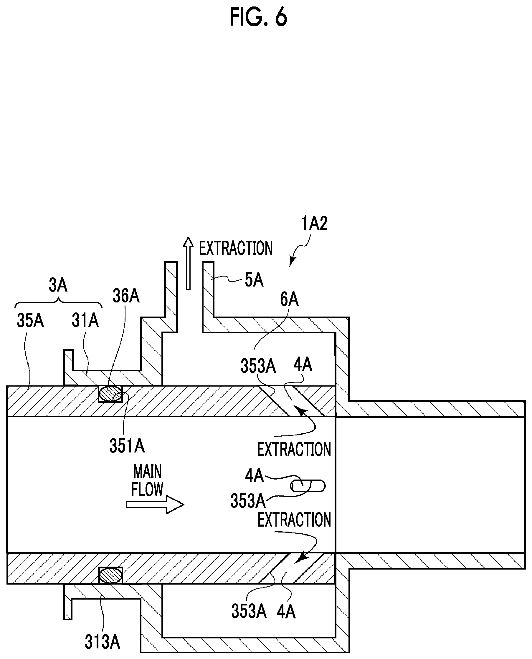 Patent US12338932 Figure 6 – Pipe branching device and compressor