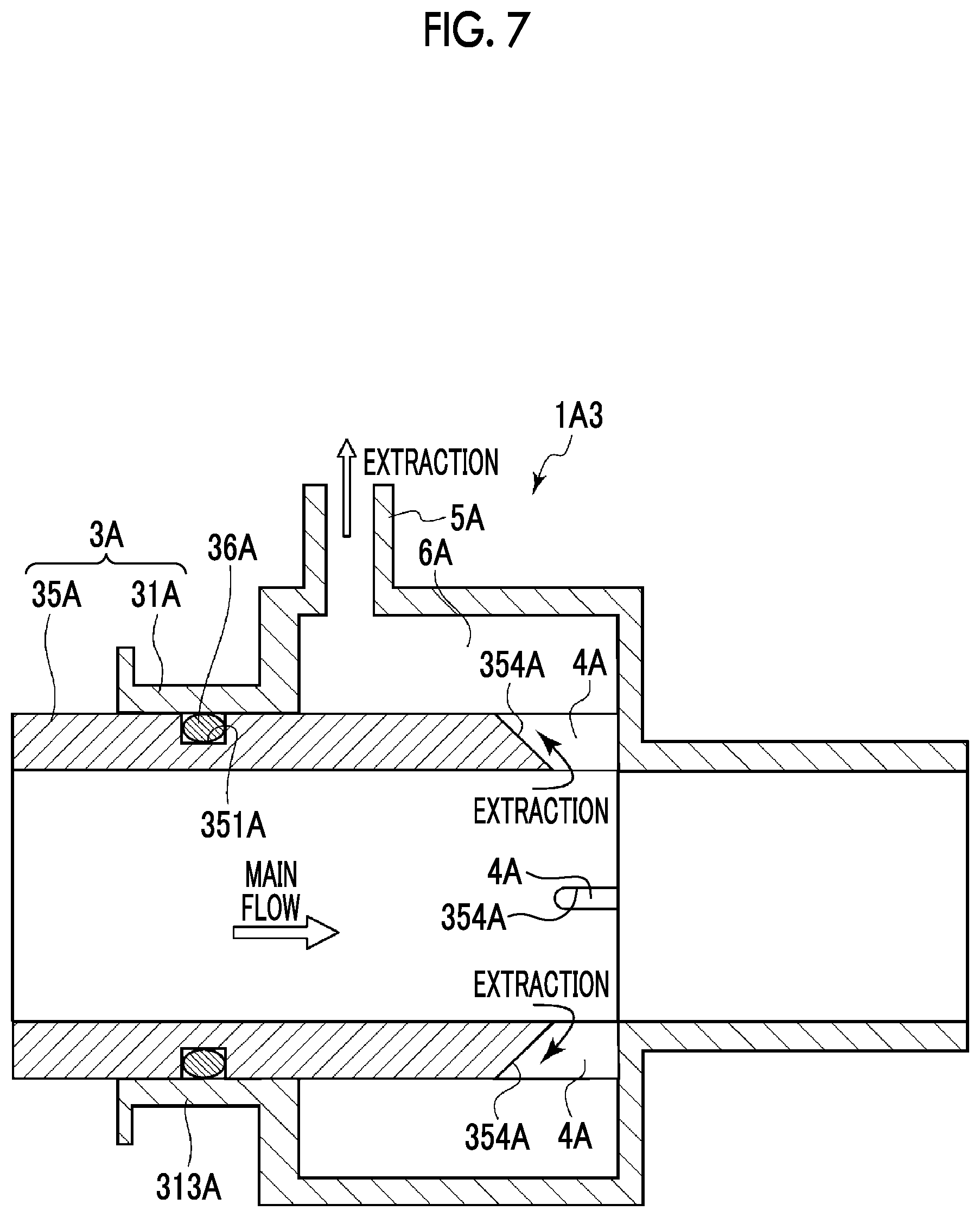 Patent US12338932 Figure 7 – Pipe branching device and compressor