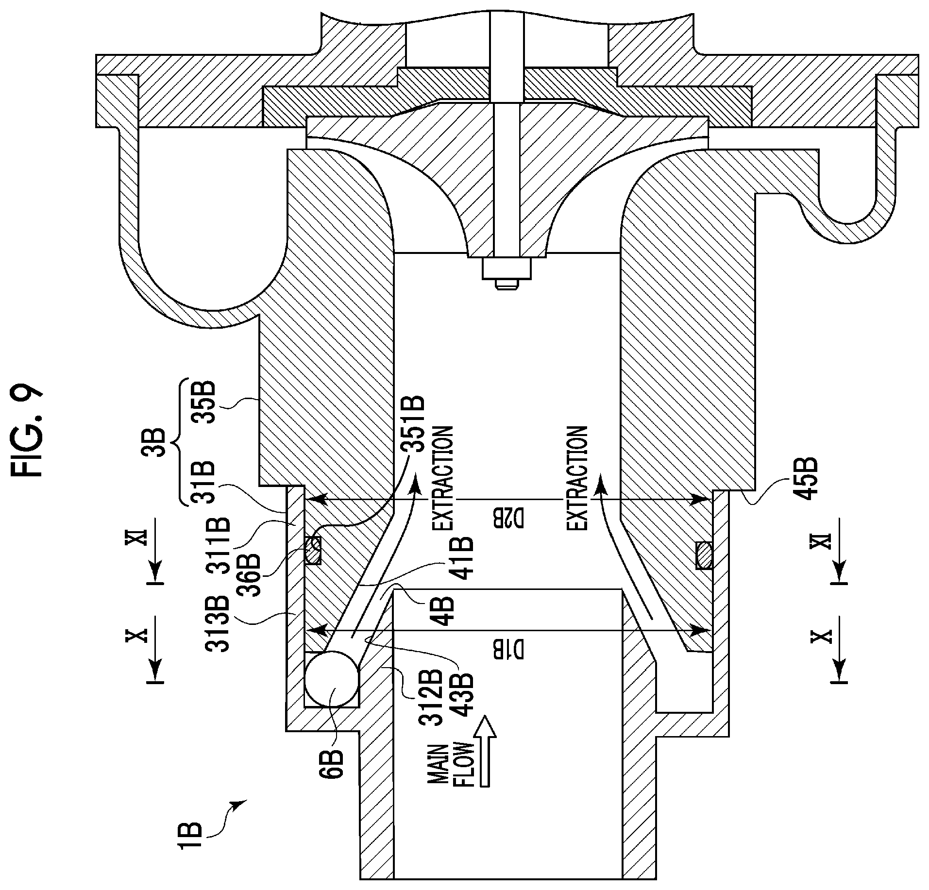 Patent US12338932 Figure 9 – Pipe branching device and compressor