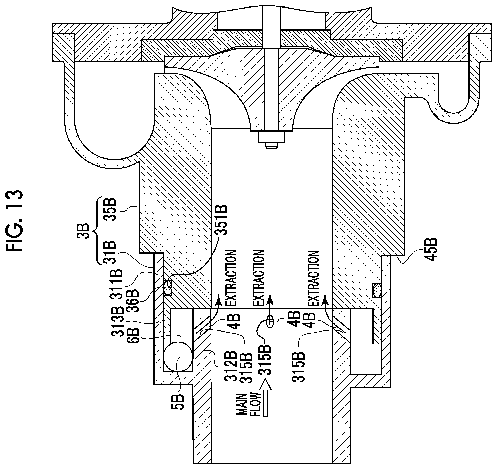 Patent US12338932 Figure 13 – Pipe branching device and compressor