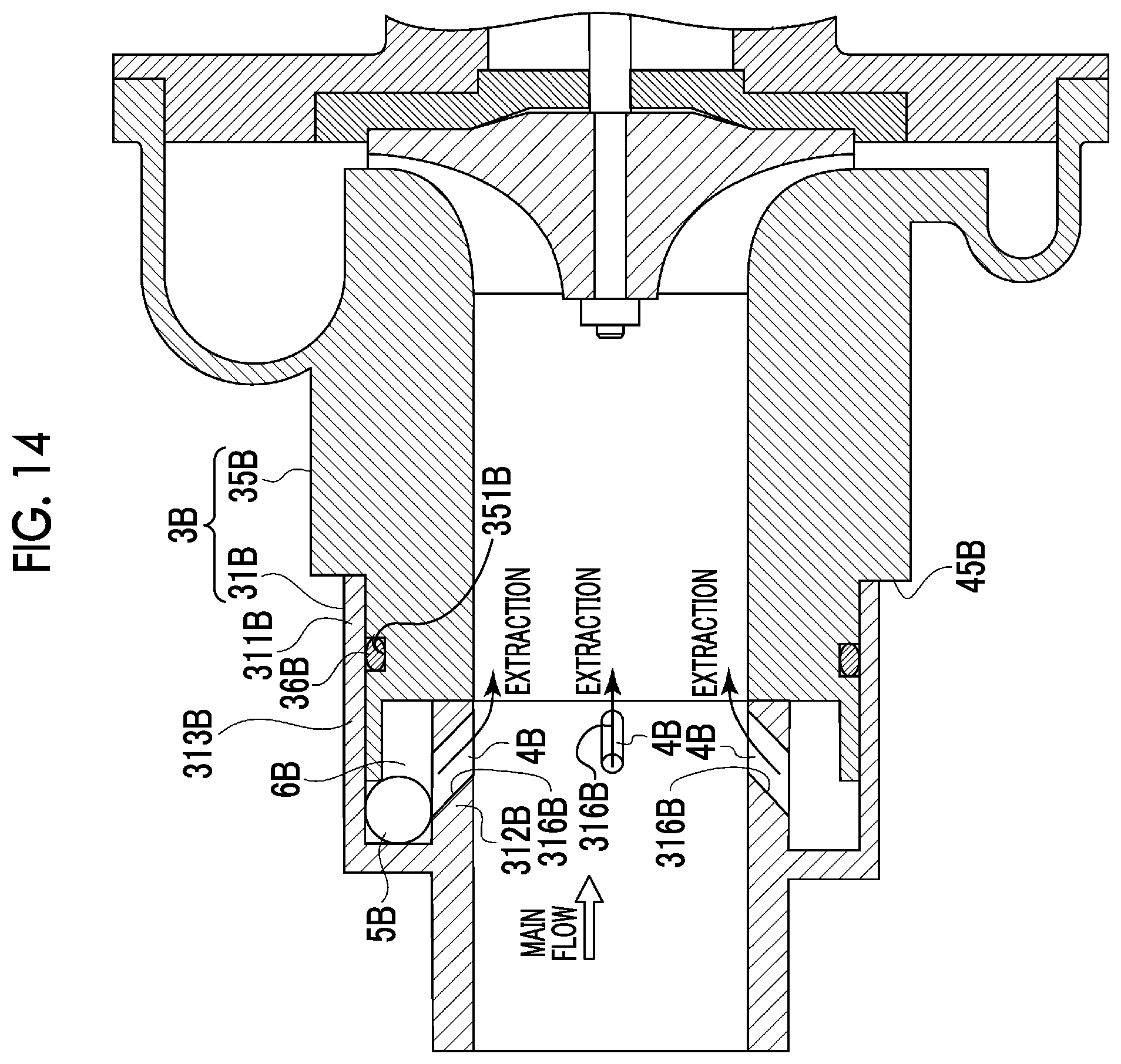 Patent US12338932 Figure 14 – Pipe branching device and compressor