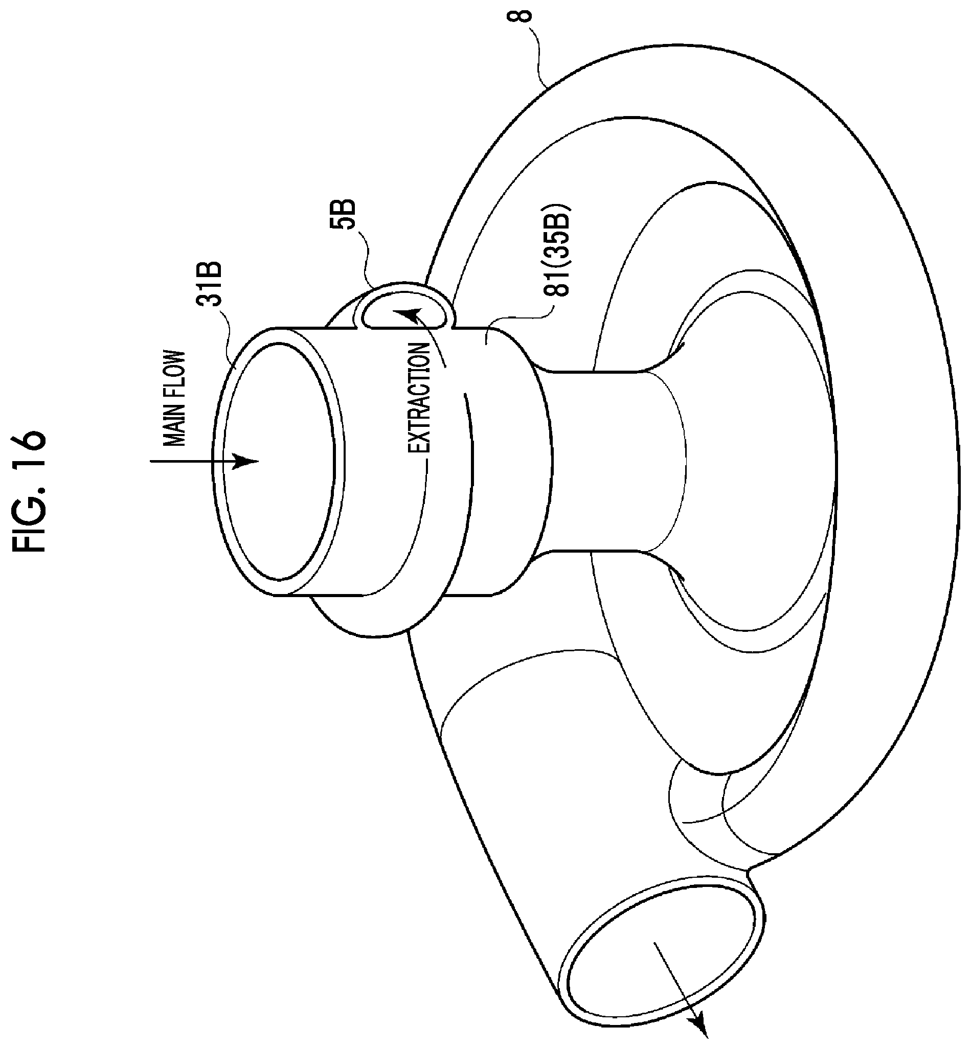 Patent US12338932 Figure 16 – Pipe branching device and compressor