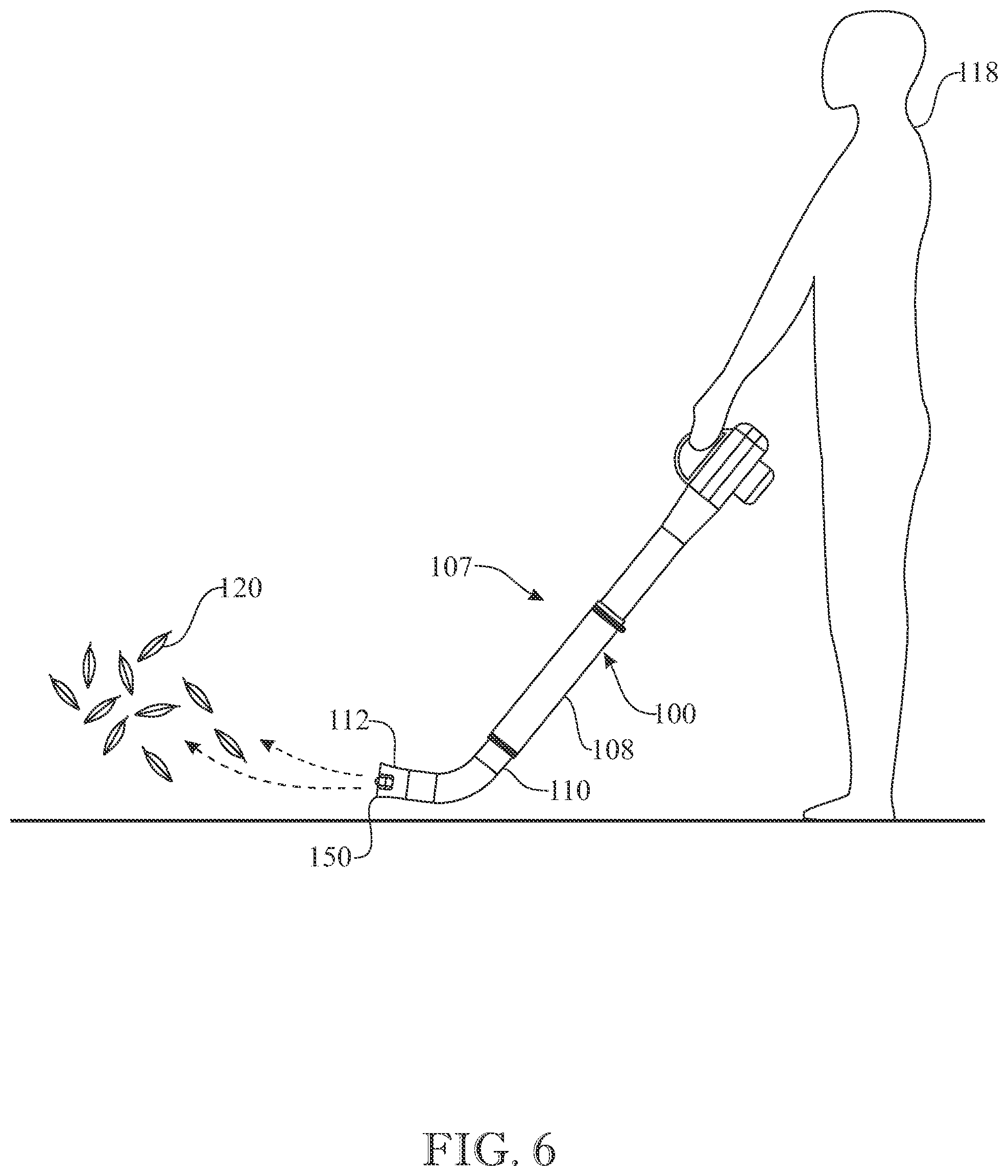 Patent US12338933 Figure 6 – Attachment system for a power air blower