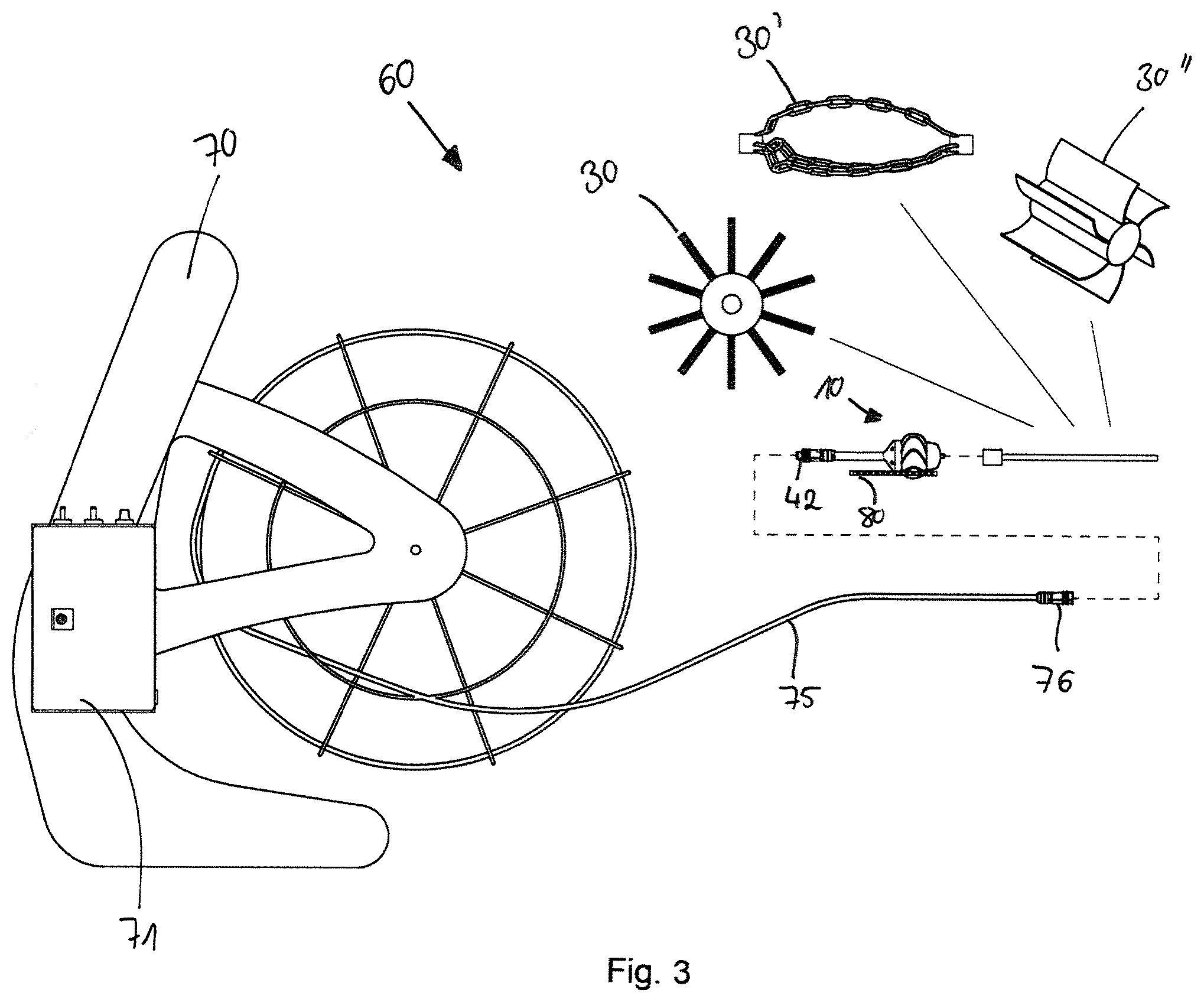 Patent US12338939 Figure 3 – Pipe or duct probe and system comprising pipe or duct probe
