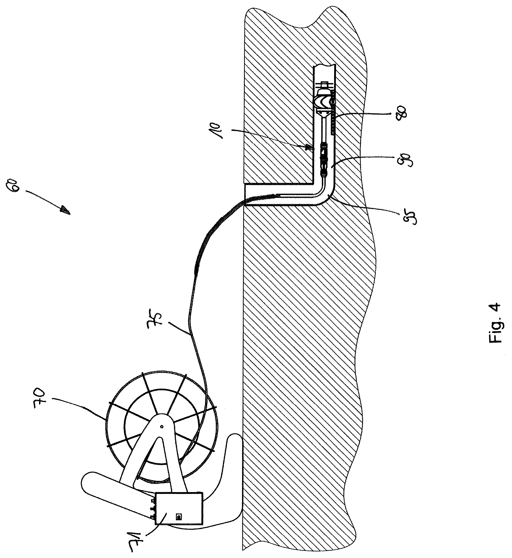 Patent US12338939 Figure 4 – Pipe or duct probe and system comprising pipe or duct probe
